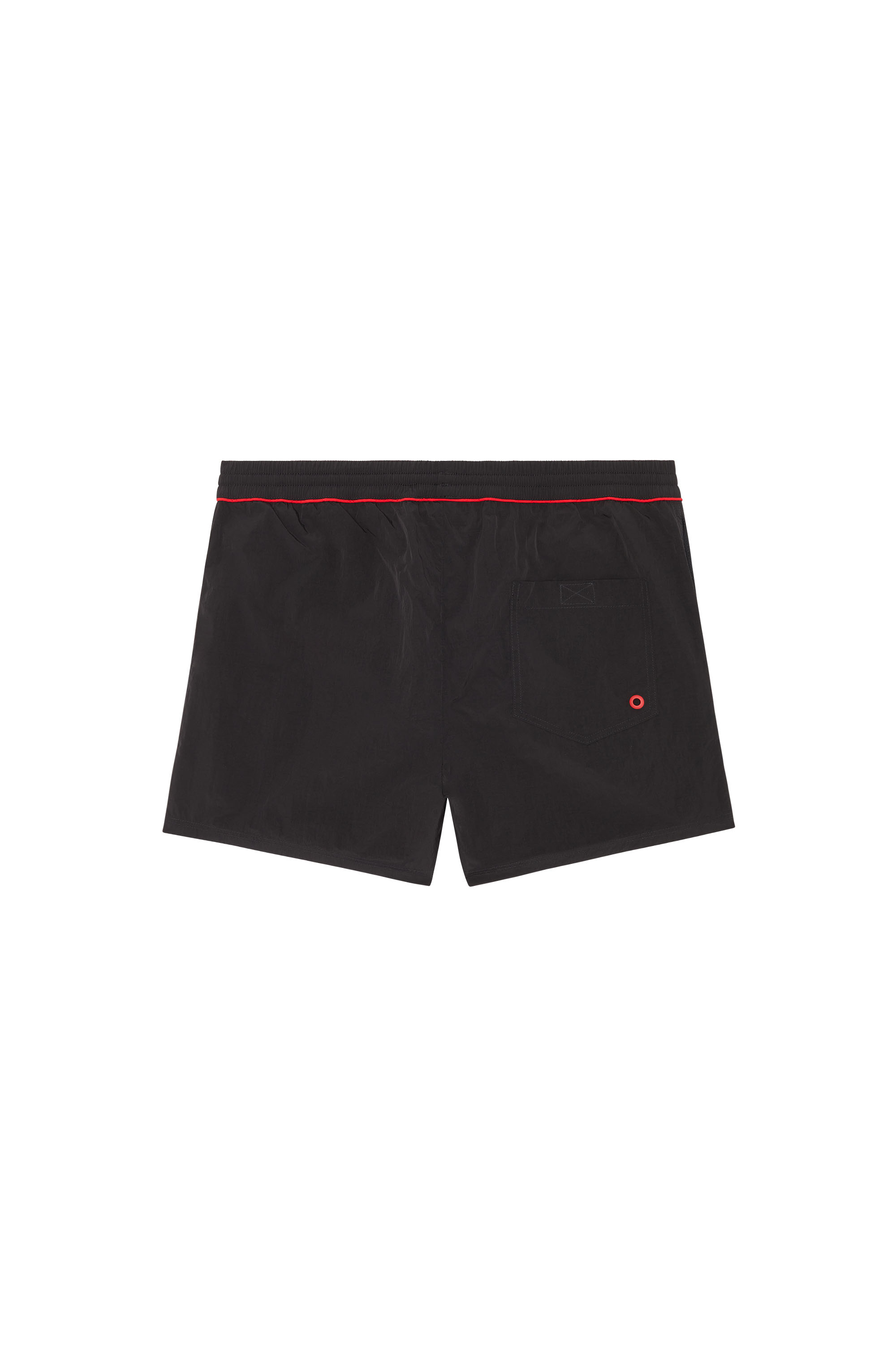 Diesel - BMBX-NICO, Man's Mid-length swim shorts with D patch in Black - 2