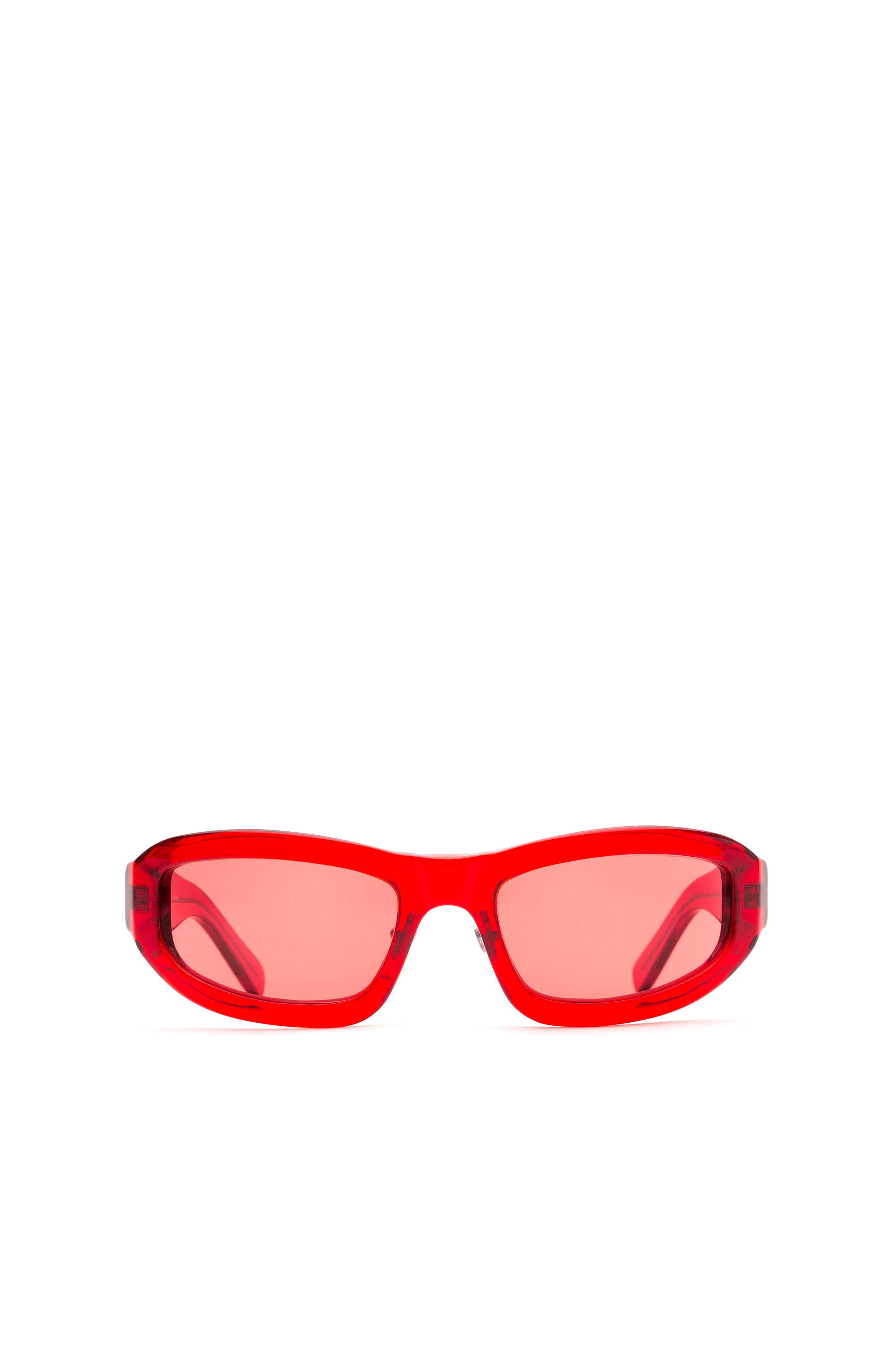 Diesel - DM0363, Unisex's Wraparound sports-aesthetics sunglasses in Red - 1