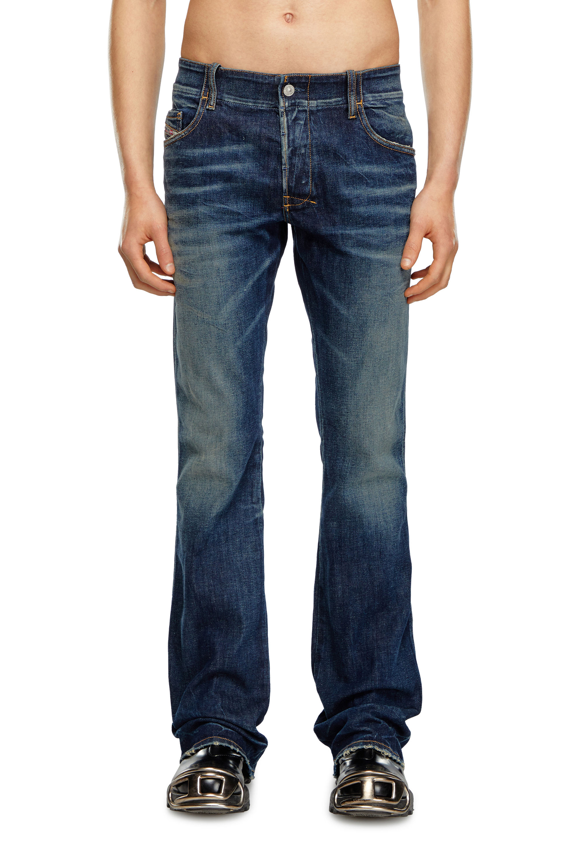 Diesel - Man's Bootcut Jeans D-Backler 09H79, Dark Blue - 1