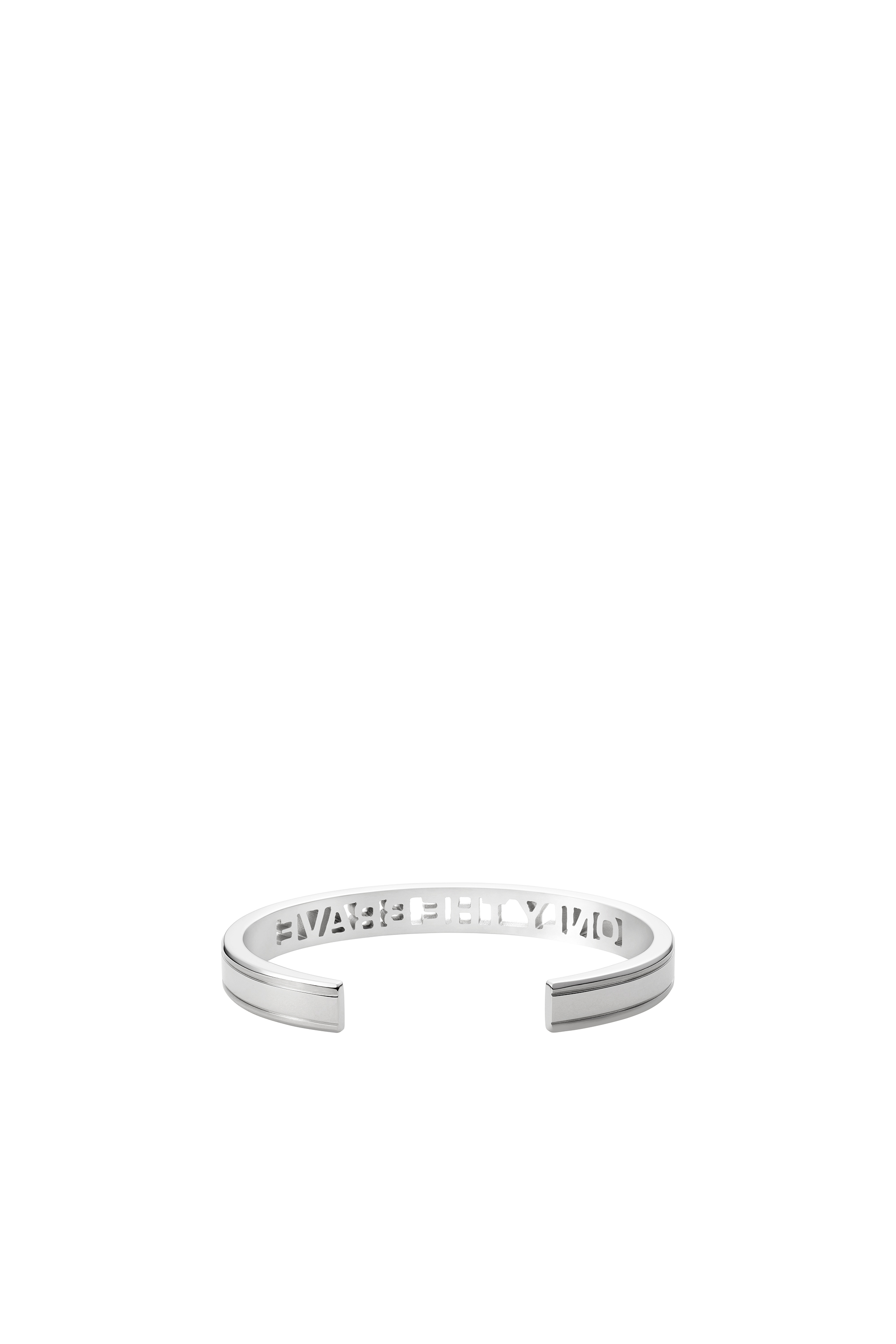 Diesel - DX1331, Man's Stainless Steel Cuff Bracelet in Silver - 2