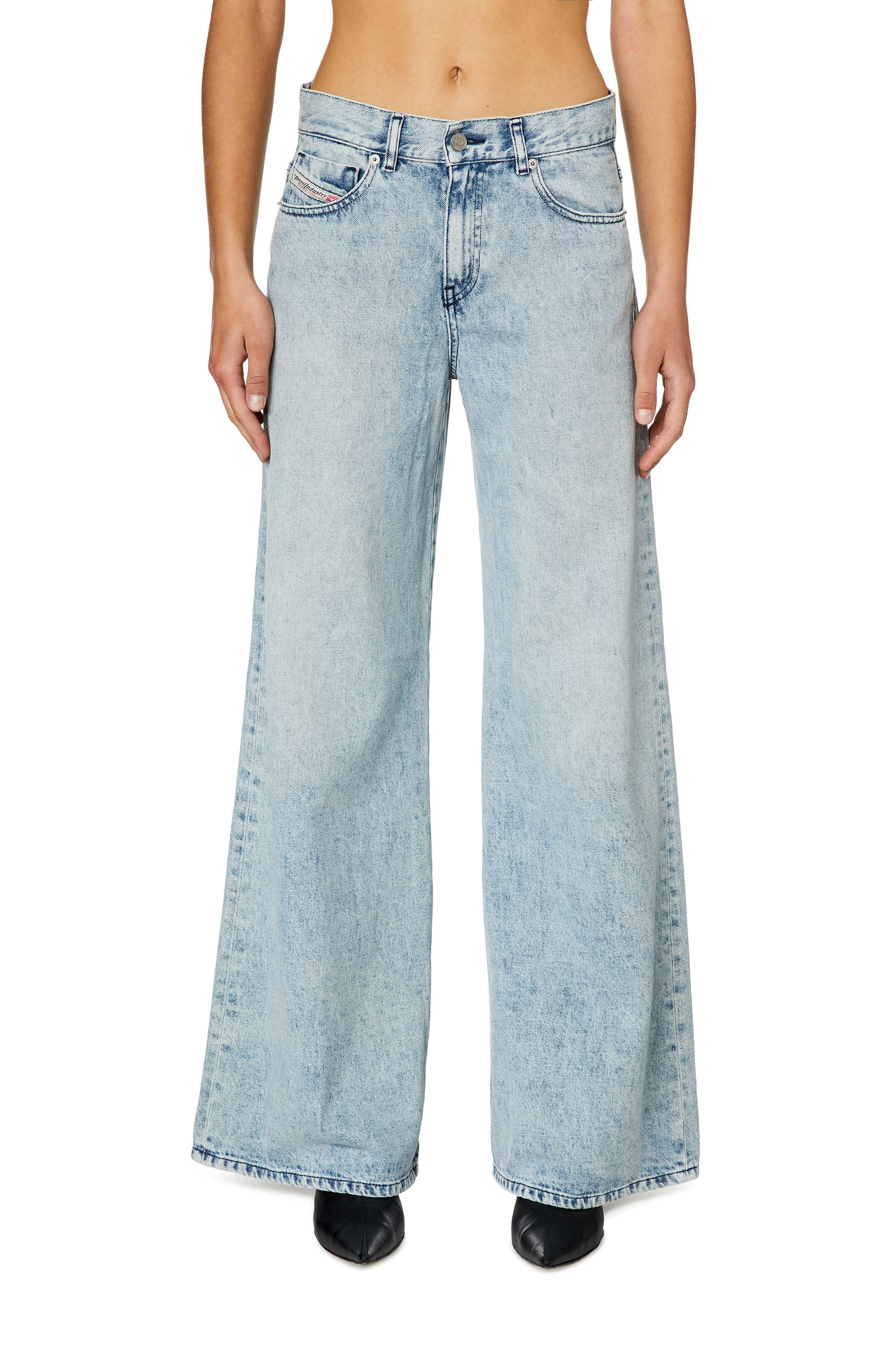 Diesel - Bootcut and Flare Jeans 1978 D-Akemi 09I79, Woman's Bootcut and Flare Jeans - 1978 D-Akemi in Light Blue - 1
