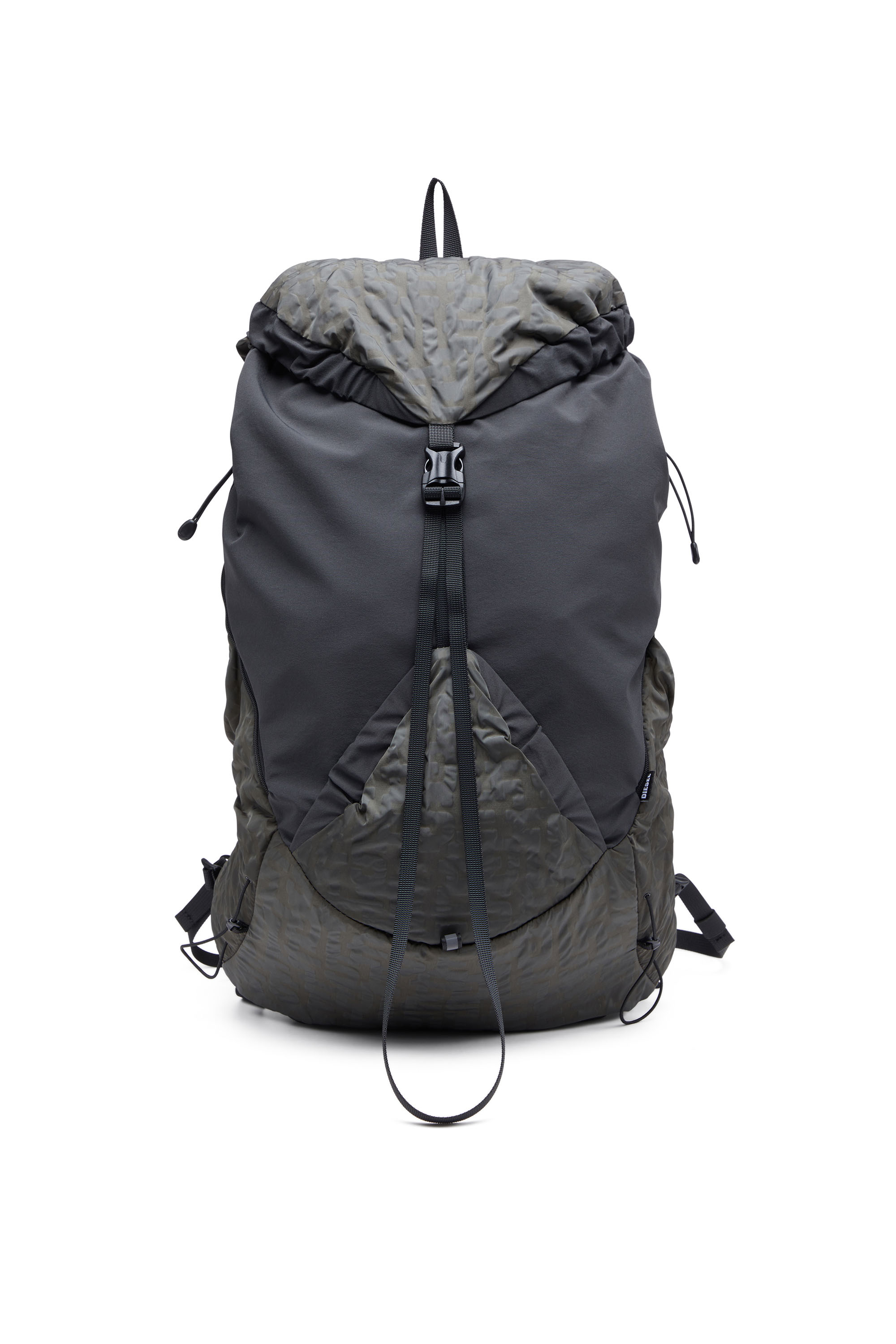 Diesel - DRAPE BACKPACK X, Unisex's Drape Backpack X - Backpack in nylon, Lycra and mesh in Black - 1