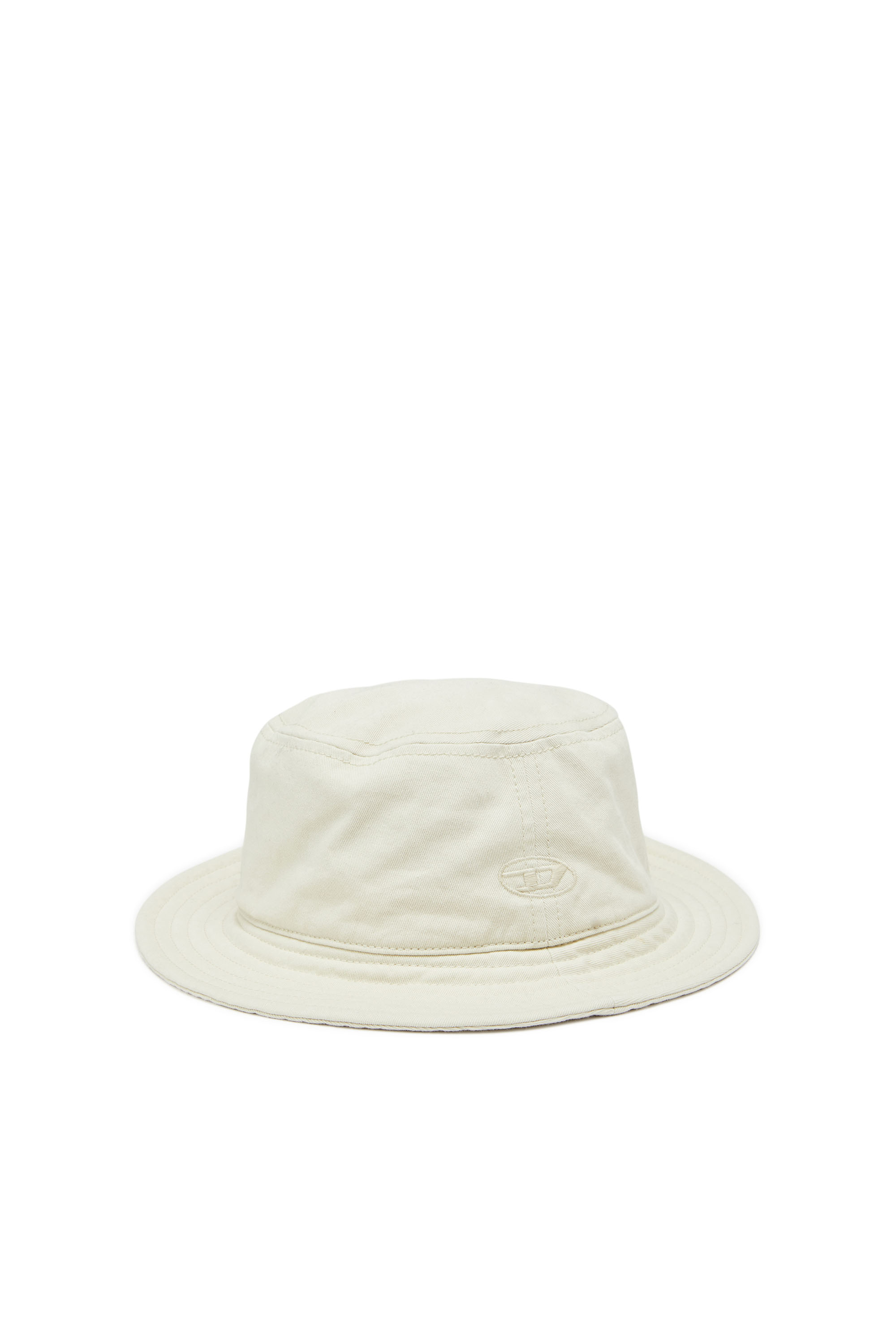 Diesel - C-FISHER-WASH, Man's Bucket hat with tonal logo embroidery in White - 1
