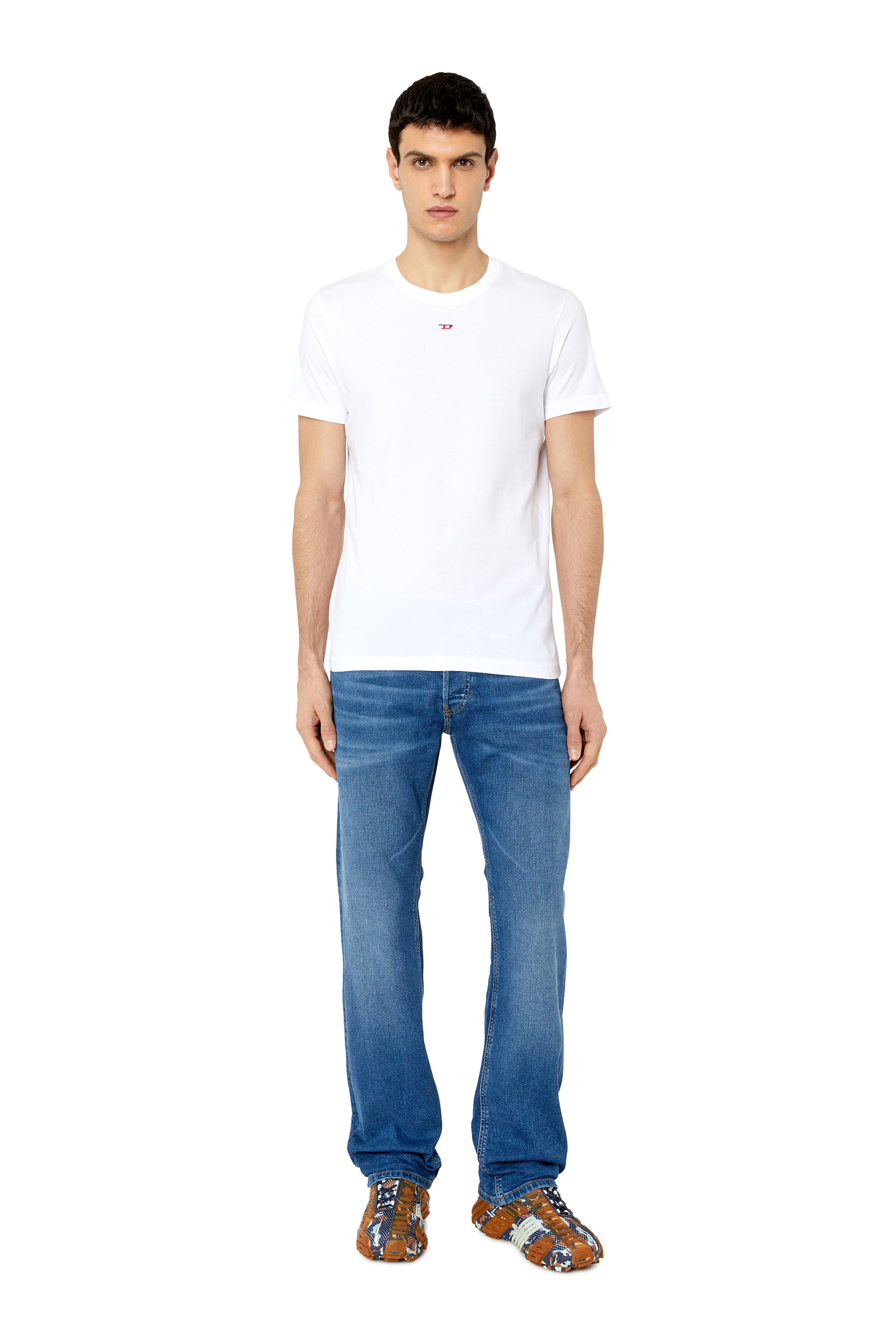 Diesel - Straight Jeans 1985 Larkee E9A80, Man's Straight Jeans - 1985 Larkee in Medium blue - 2