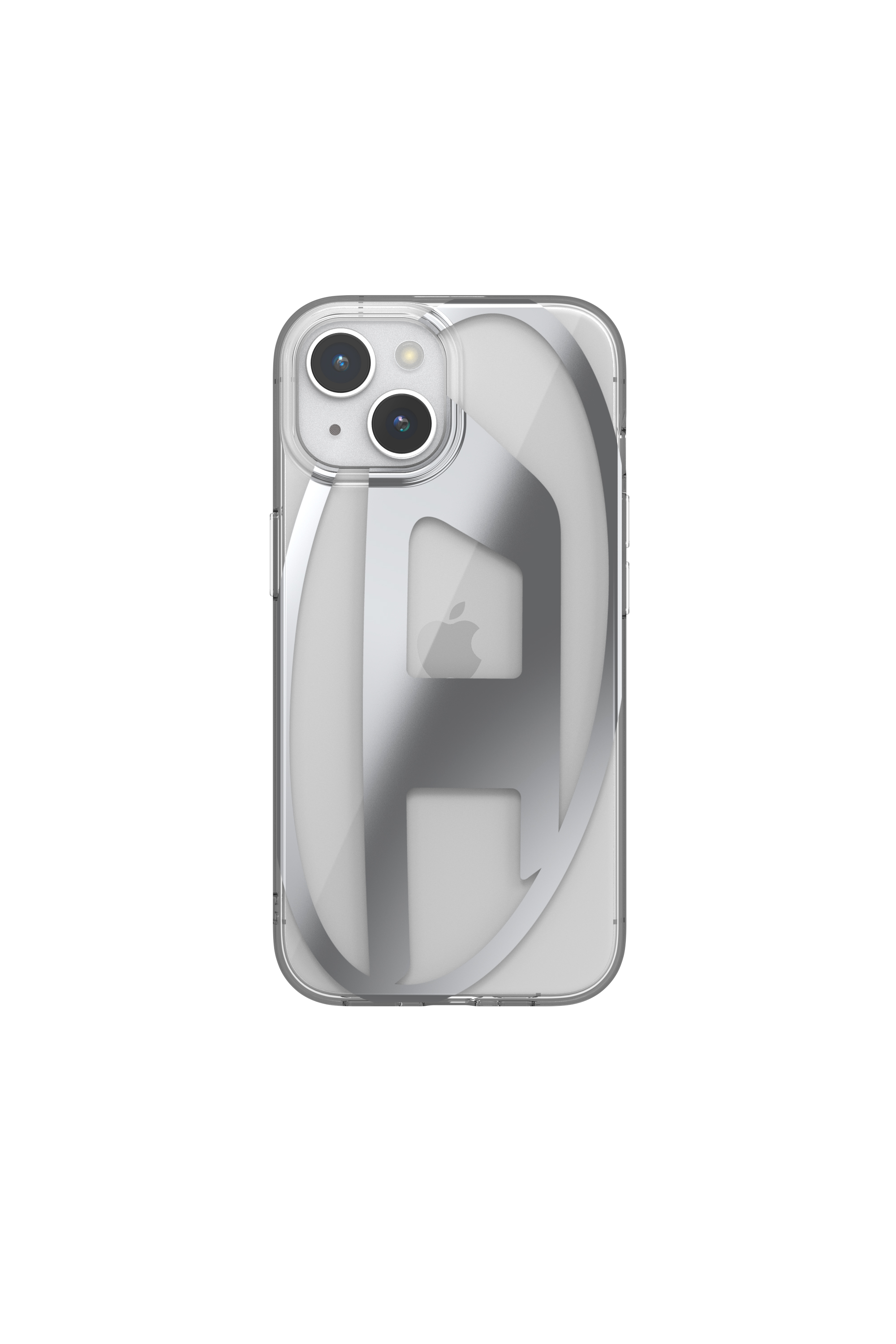 Diesel - 54201 MOULDED CASE, Unisex's Clear case D iP15 in Silver - 2
