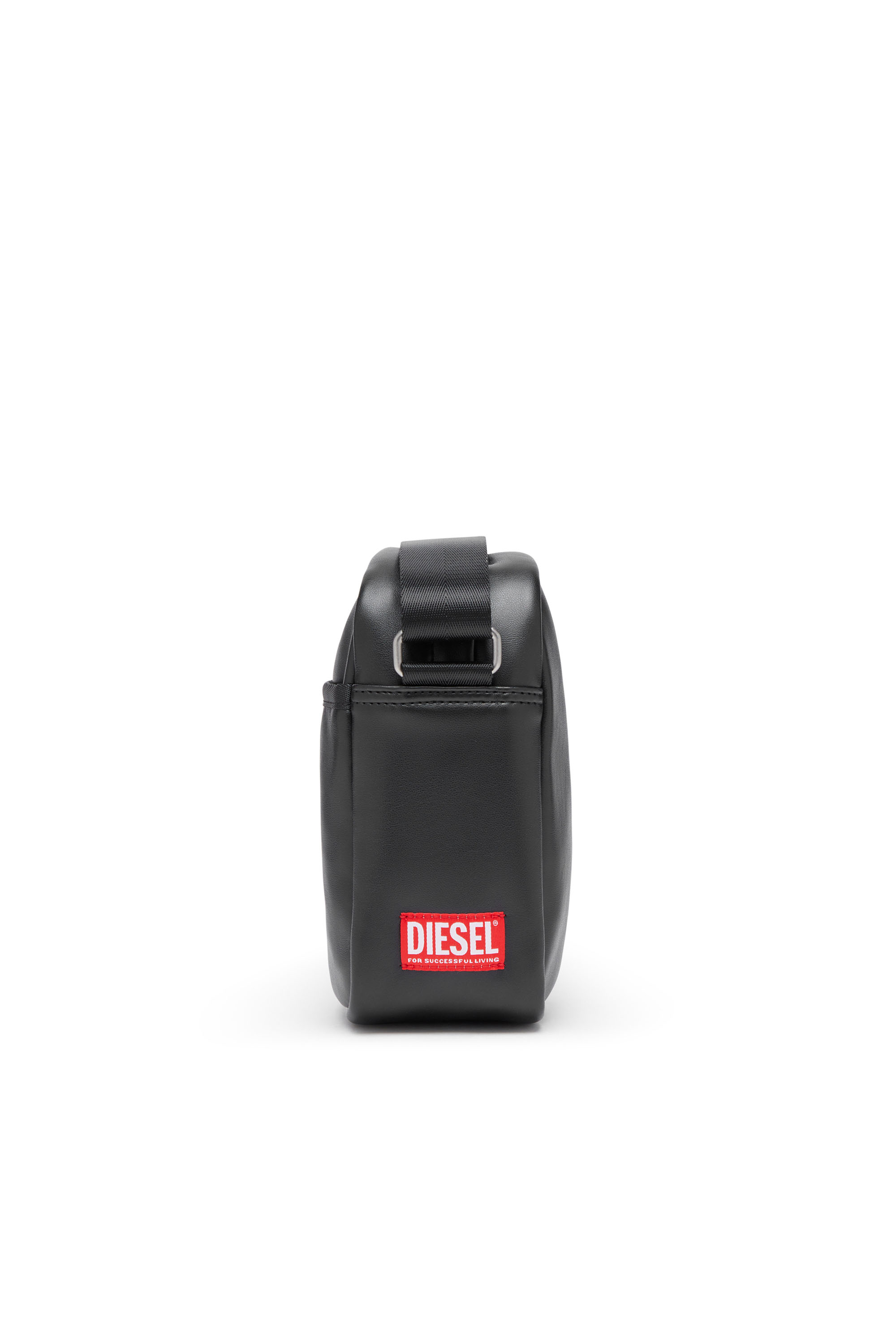 Diesel - RAVE CROSSBODY, Man's Rave Crossbody - Crossbody bag in recycled materials in Black - 3