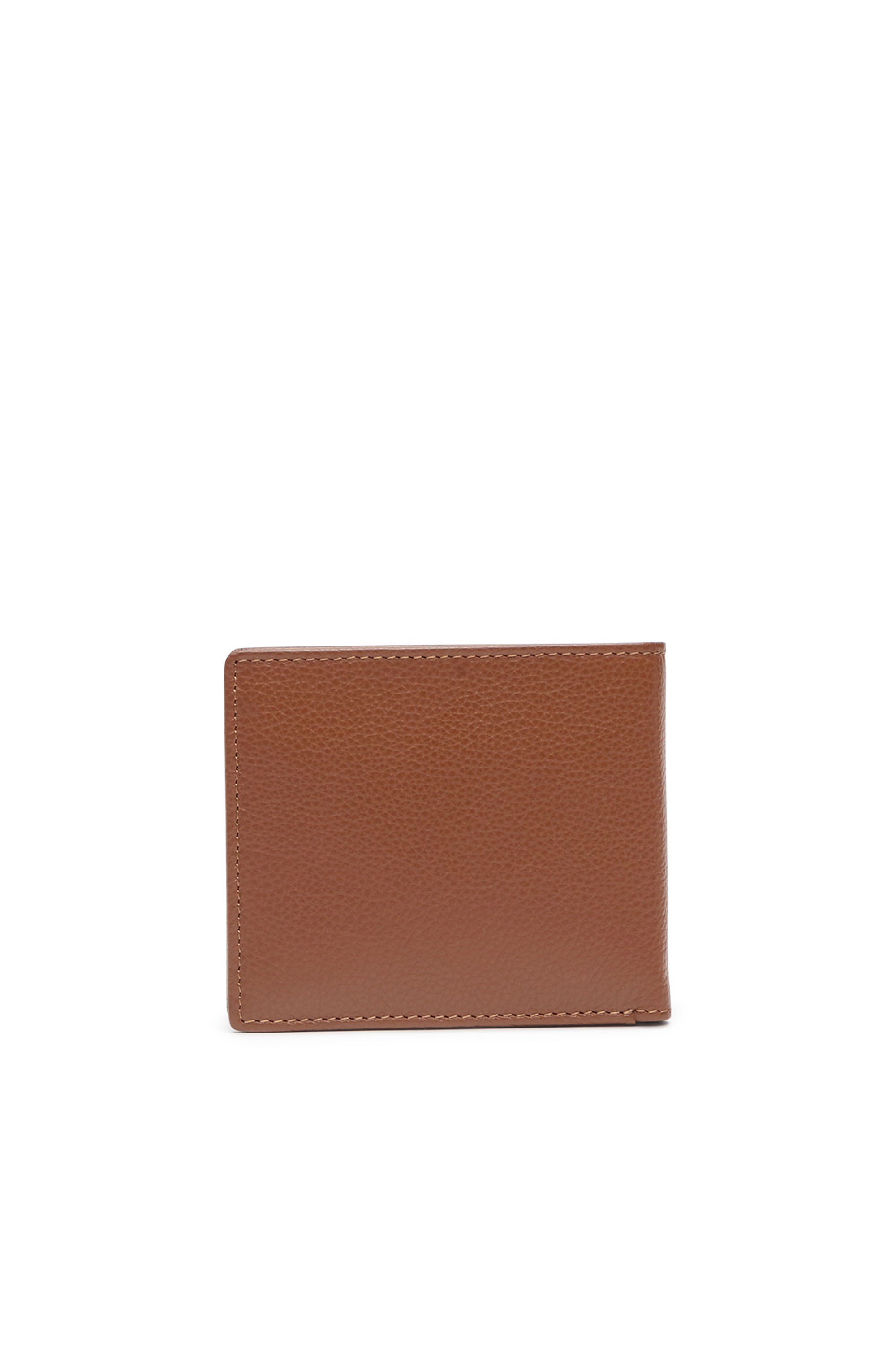 Diesel - MEDAL-D BI-FOLD COIN S, Man's Bi-fold wallet in grainy leather in Brown - 2