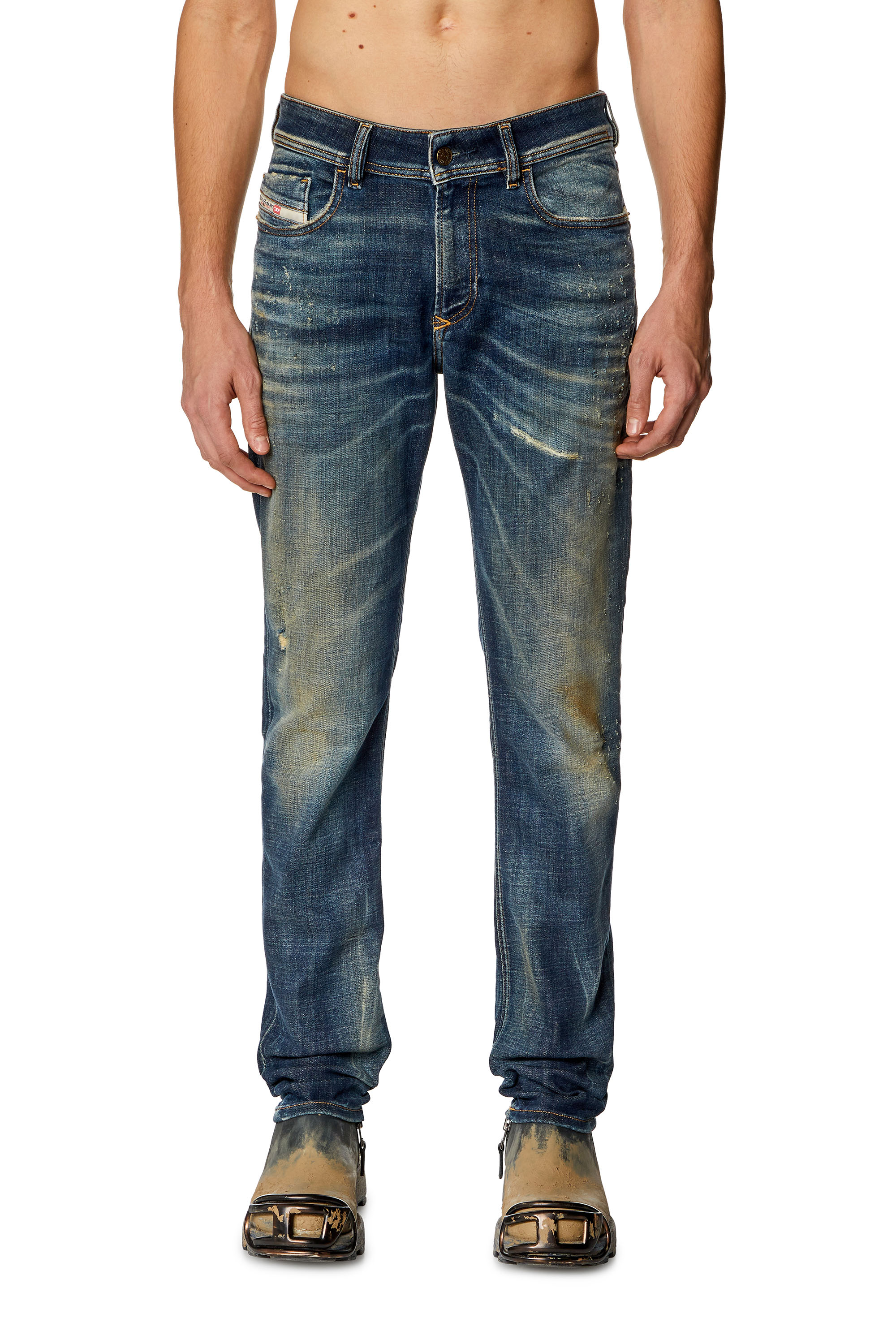 Diesel - Man's Skinny Jeans 1979 Sleenker 09H77, Dark Blue - 1