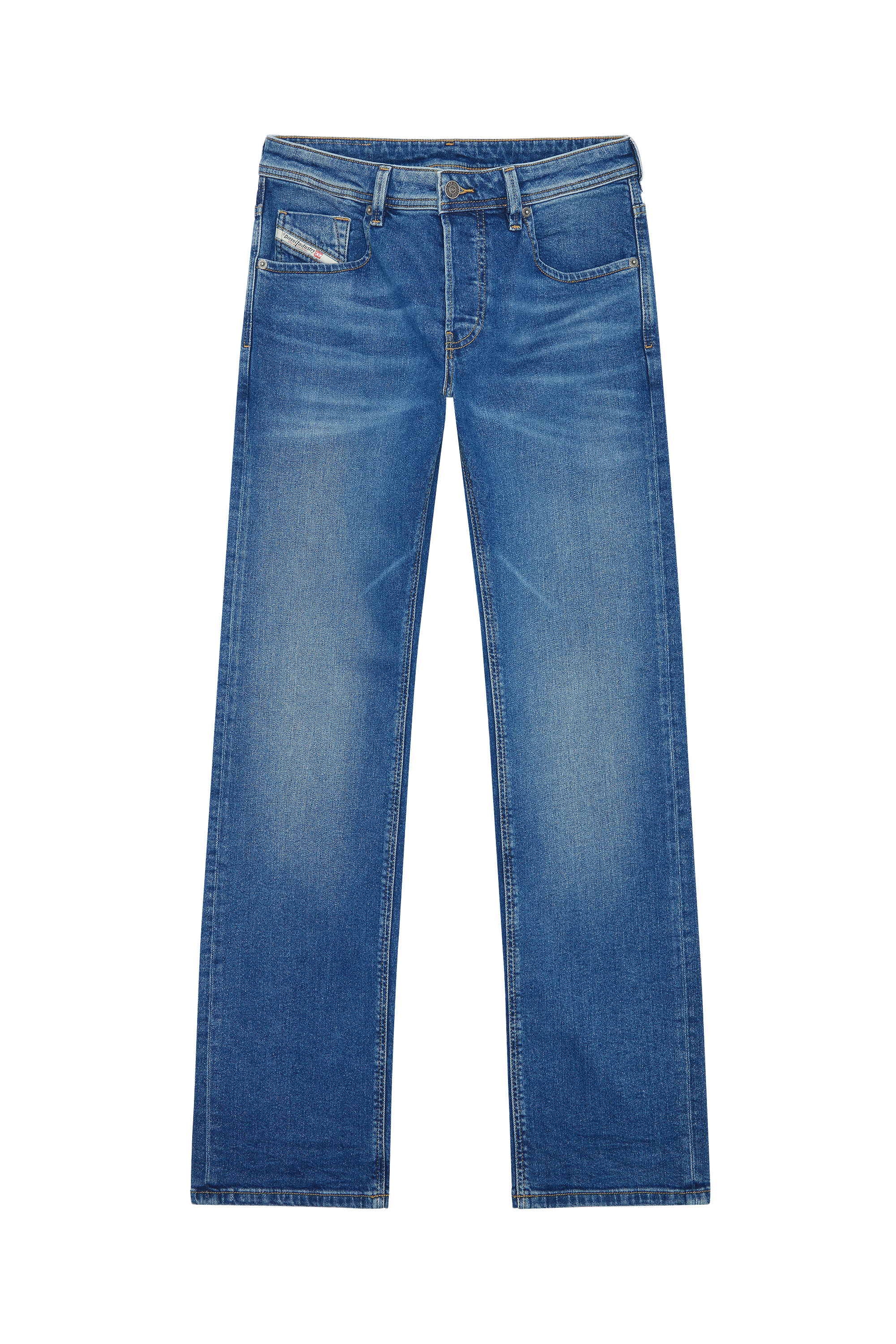 Diesel - Straight Jeans 1985 Larkee E9A80, Man's Straight Jeans - 1985 Larkee in Medium blue - 3