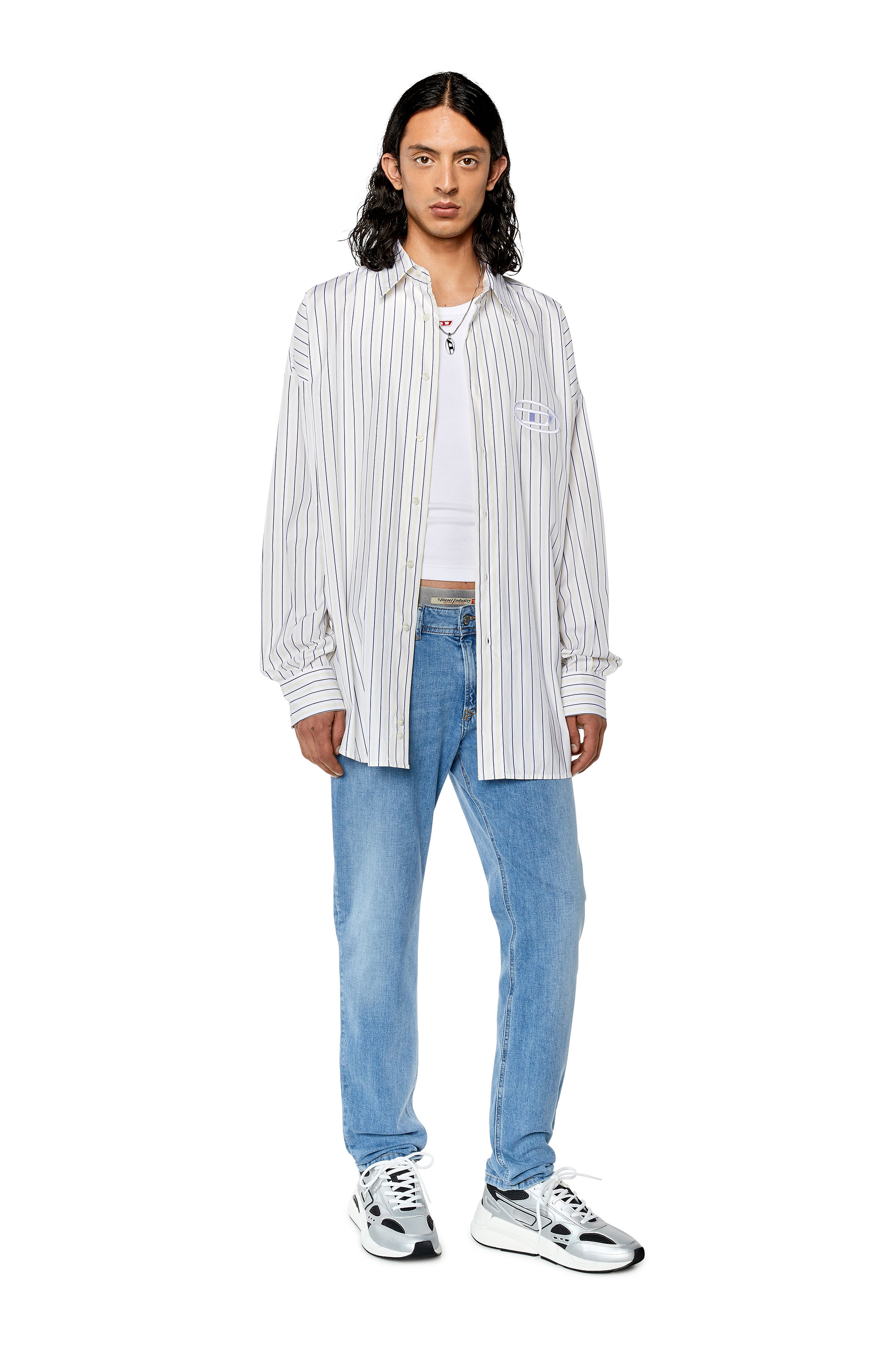 Diesel - Man's Skinny Jeans 1979 Sleenker 09F76, Light Blue - 2