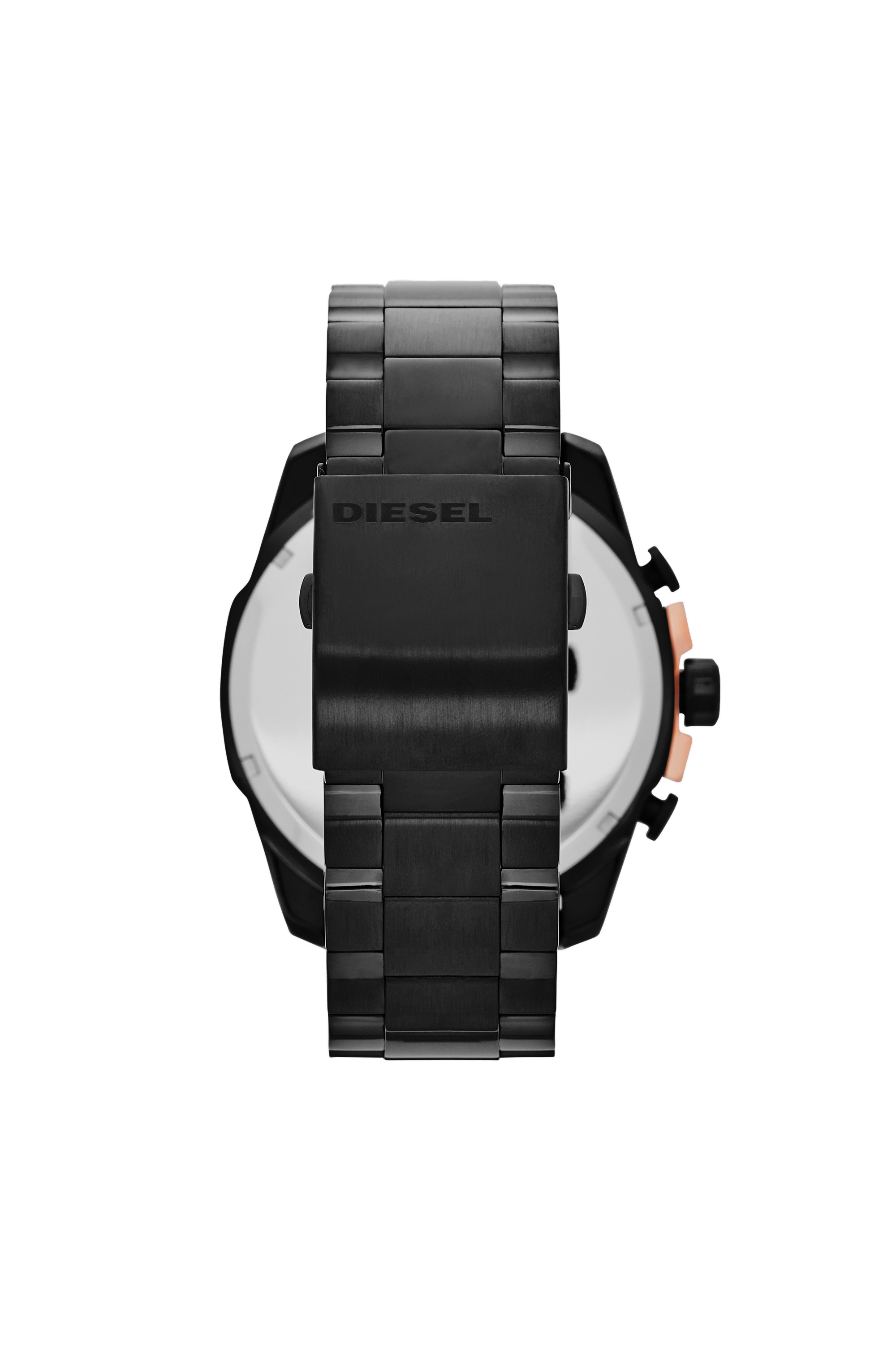 Diesel - DZ4309, Man's Watch in black steel with rose-tone accents in Black - 2