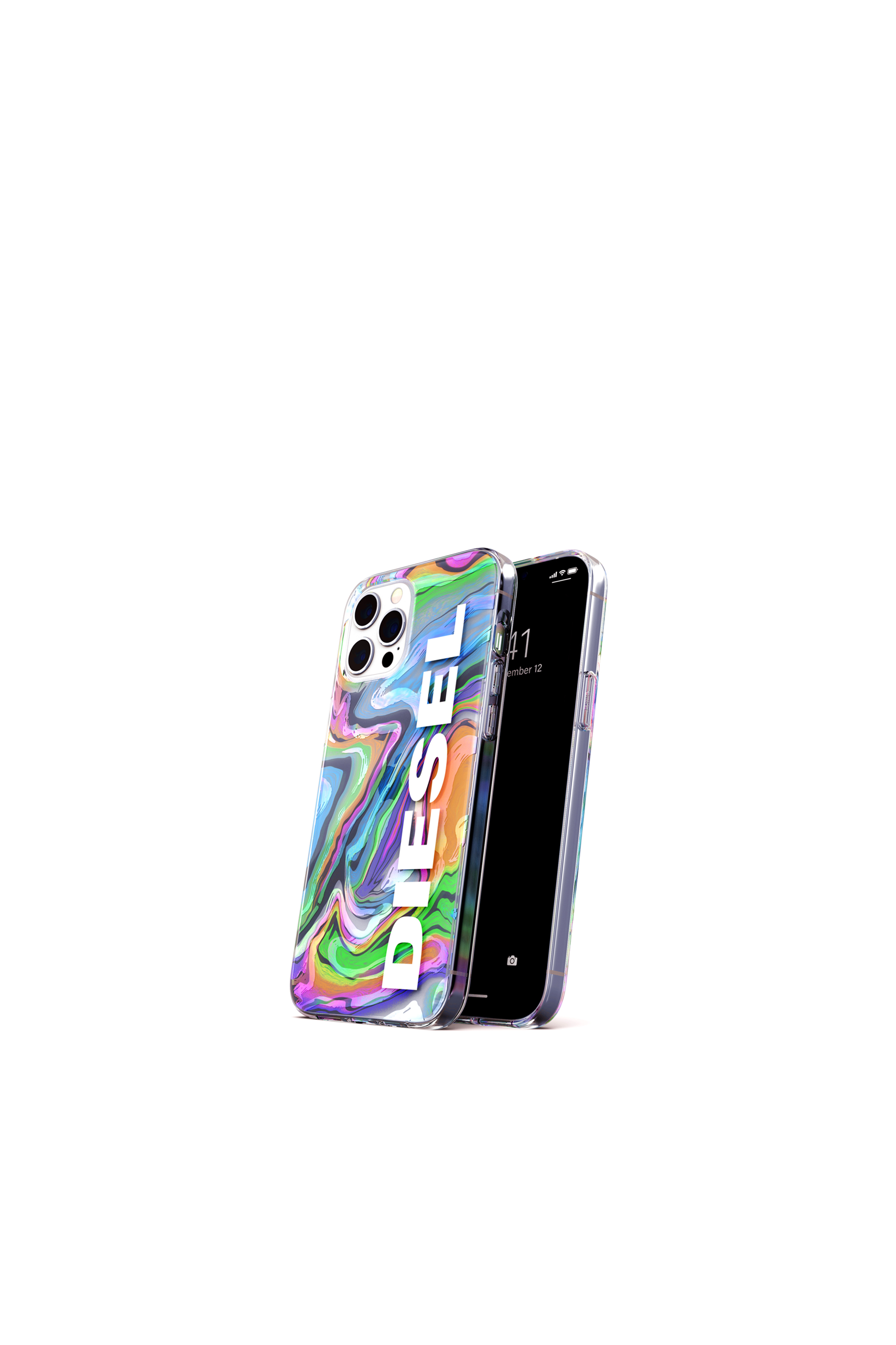 Diesel - 44316  STANDARD CASES, Unisex's Clear case digital holographic for iPhone 12 Pro Max in Multicolor - 3
