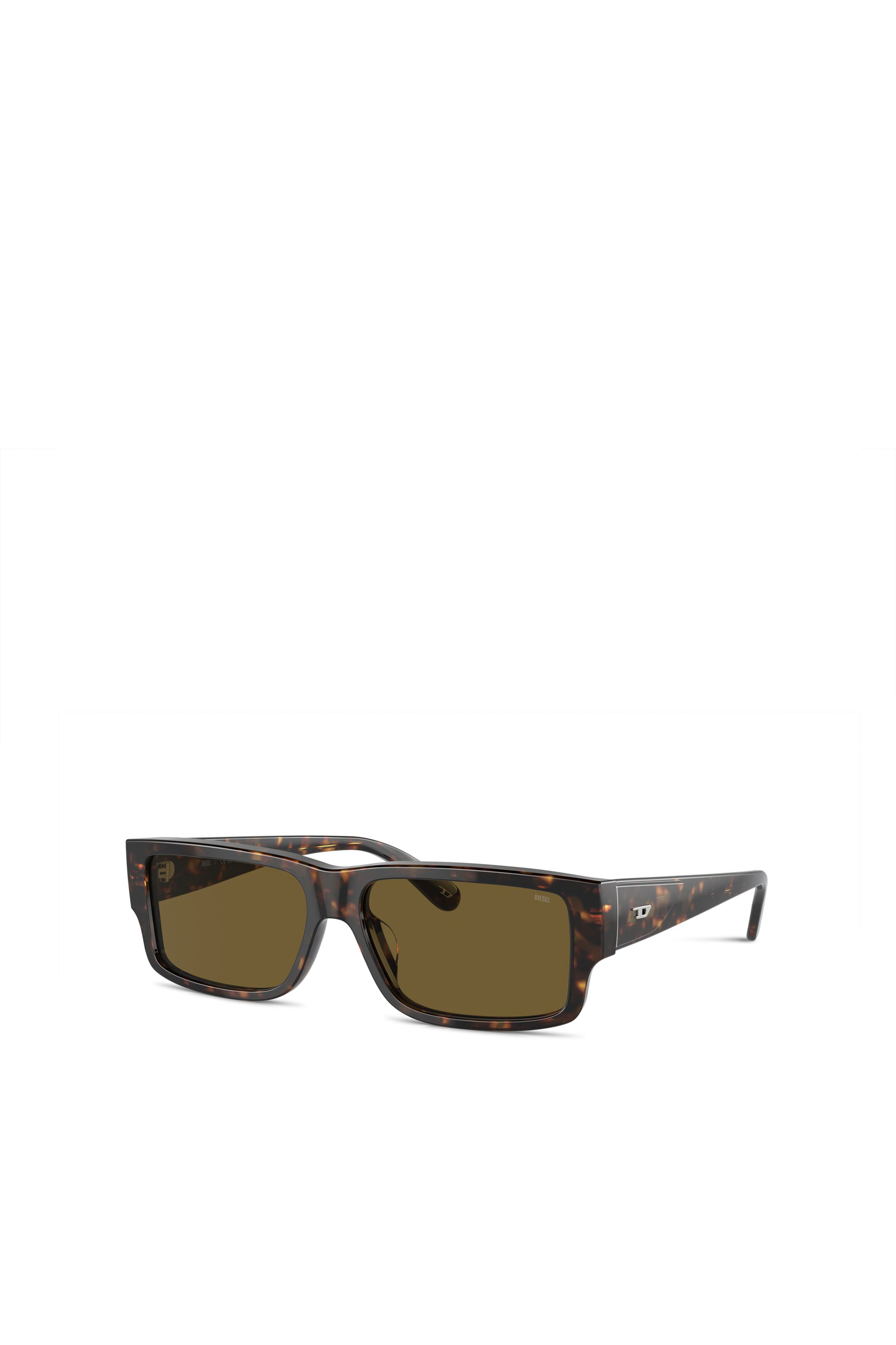 Diesel - 0DL2003 SIZE 57, Man's Rectangle sunglasses in Brown - 1
