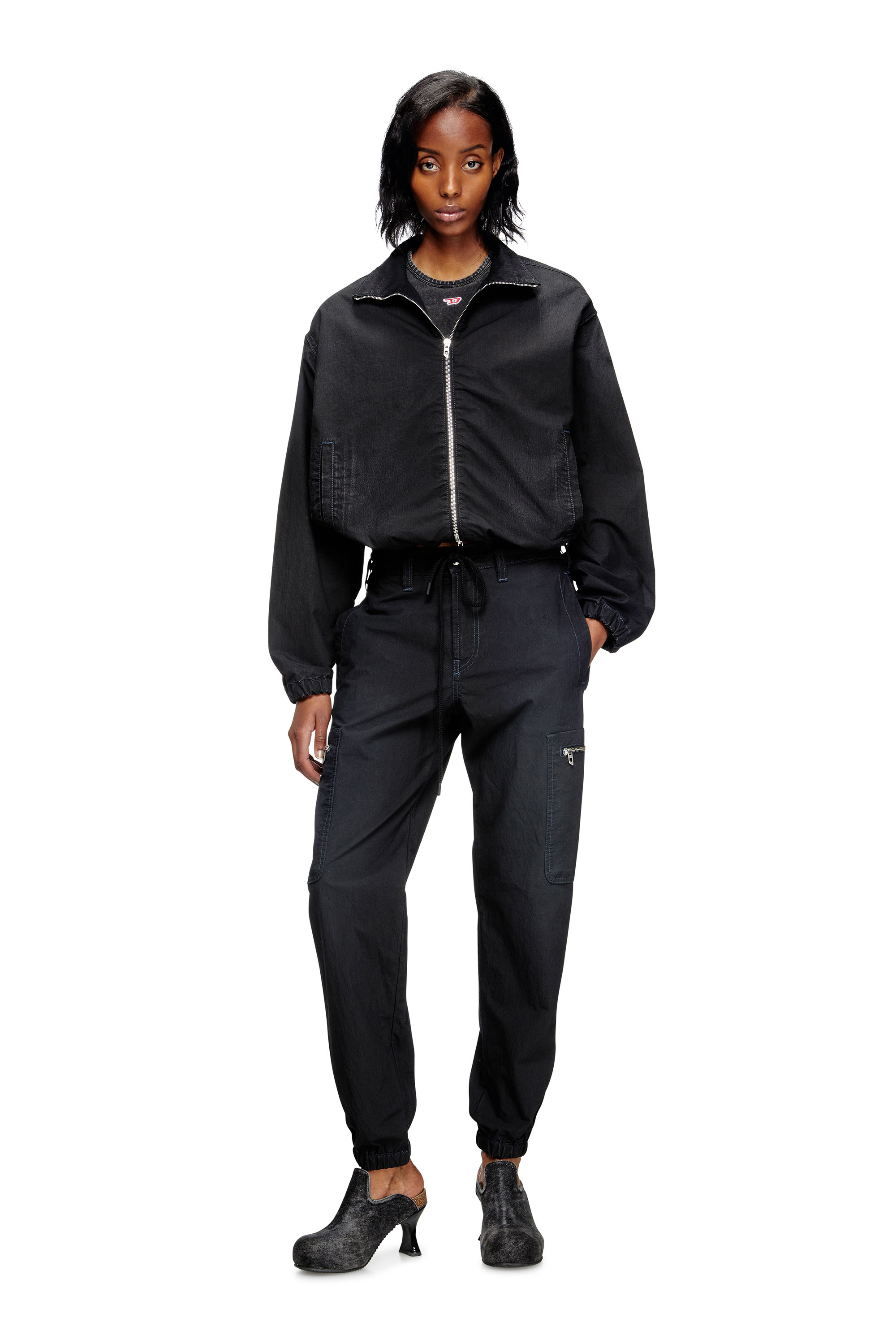 Diesel - Unisex's Slim D-Lab JoggJeans® 068SJ, Black/Dark grey - 2