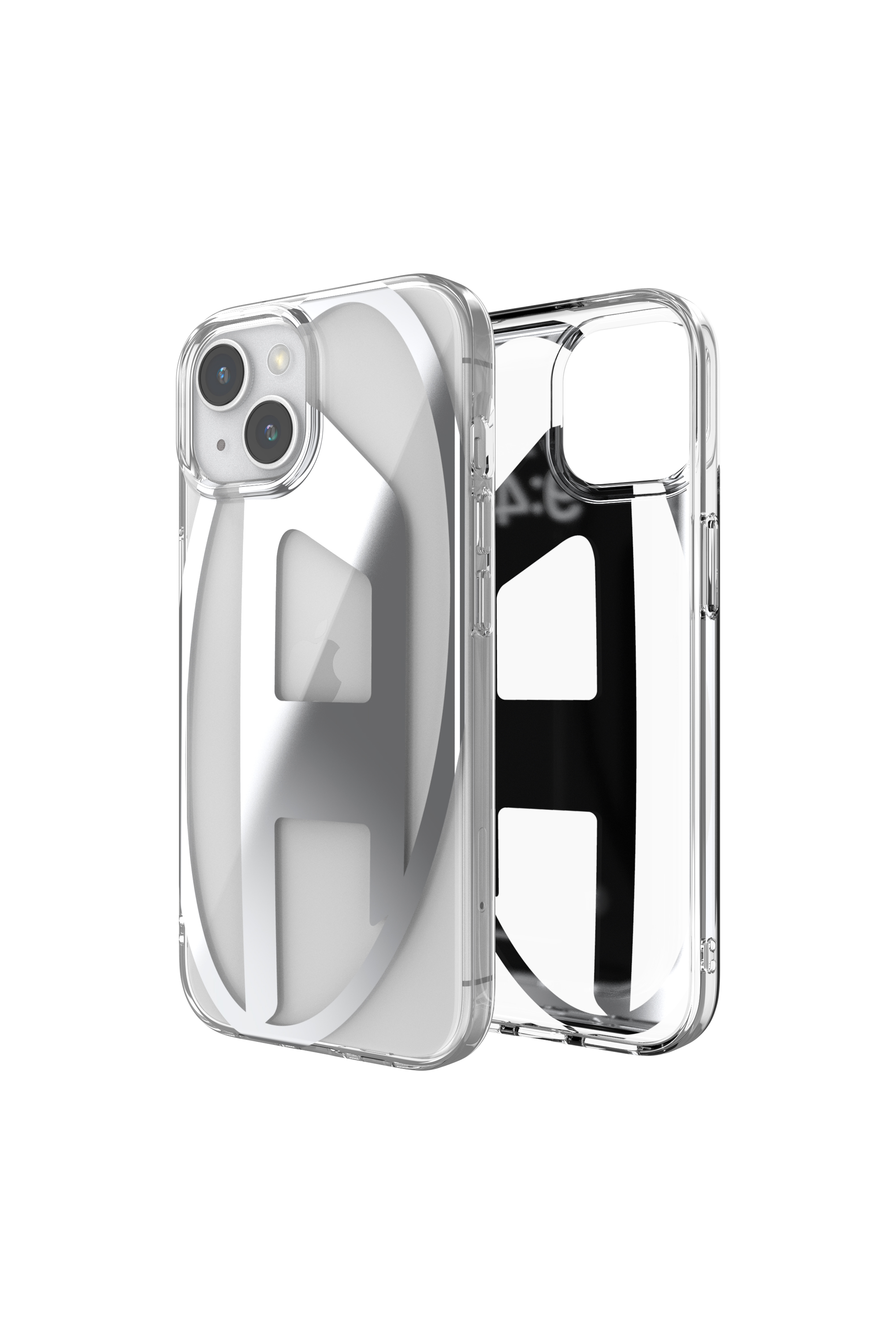 Diesel - 54201 MOULDED CASE, Unisex's Clear case D iP15 in Silver - 1