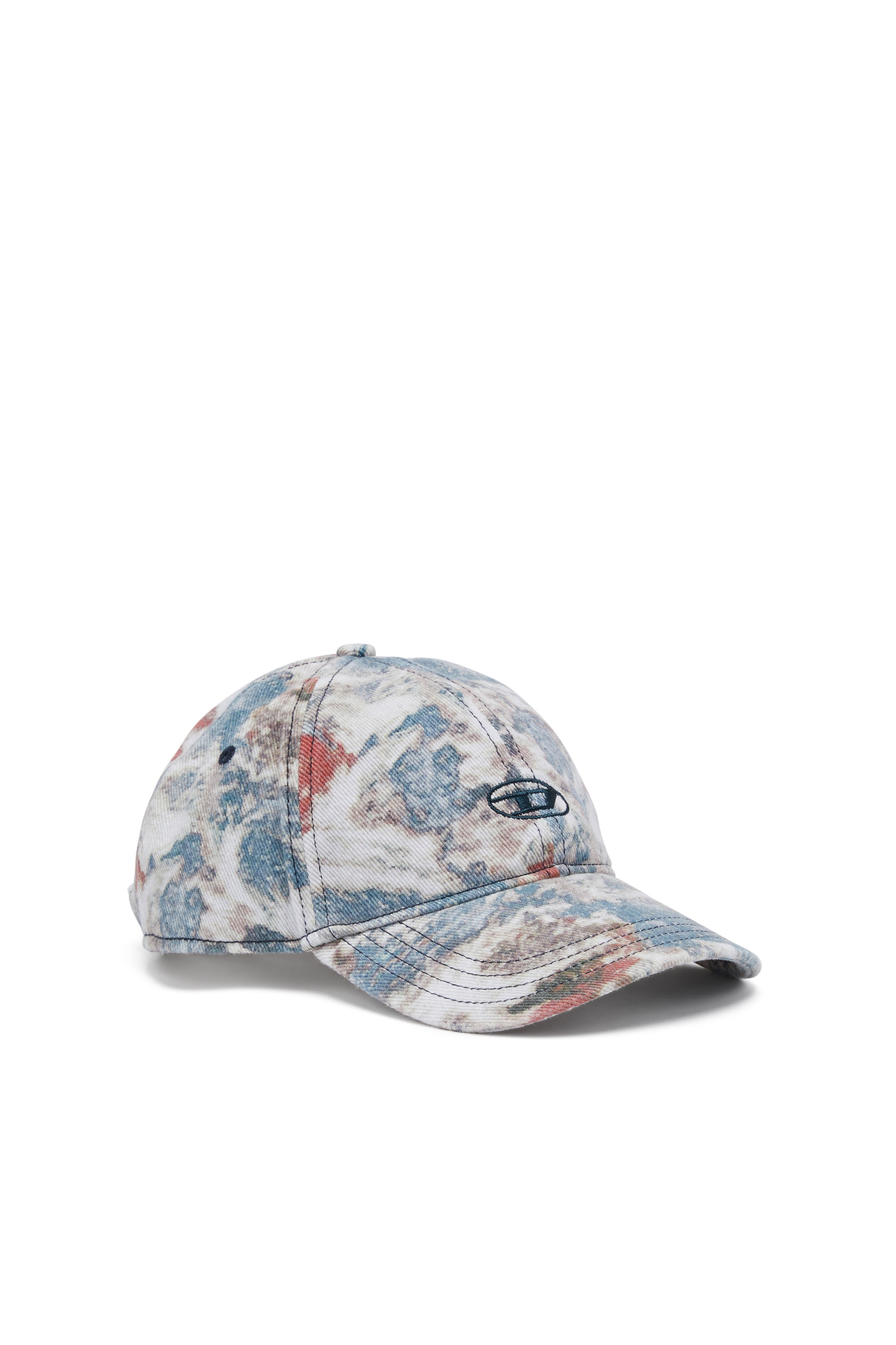 Diesel - C-NIMS-CMF, Man's Baseball cap with Planet print in Blue - 1