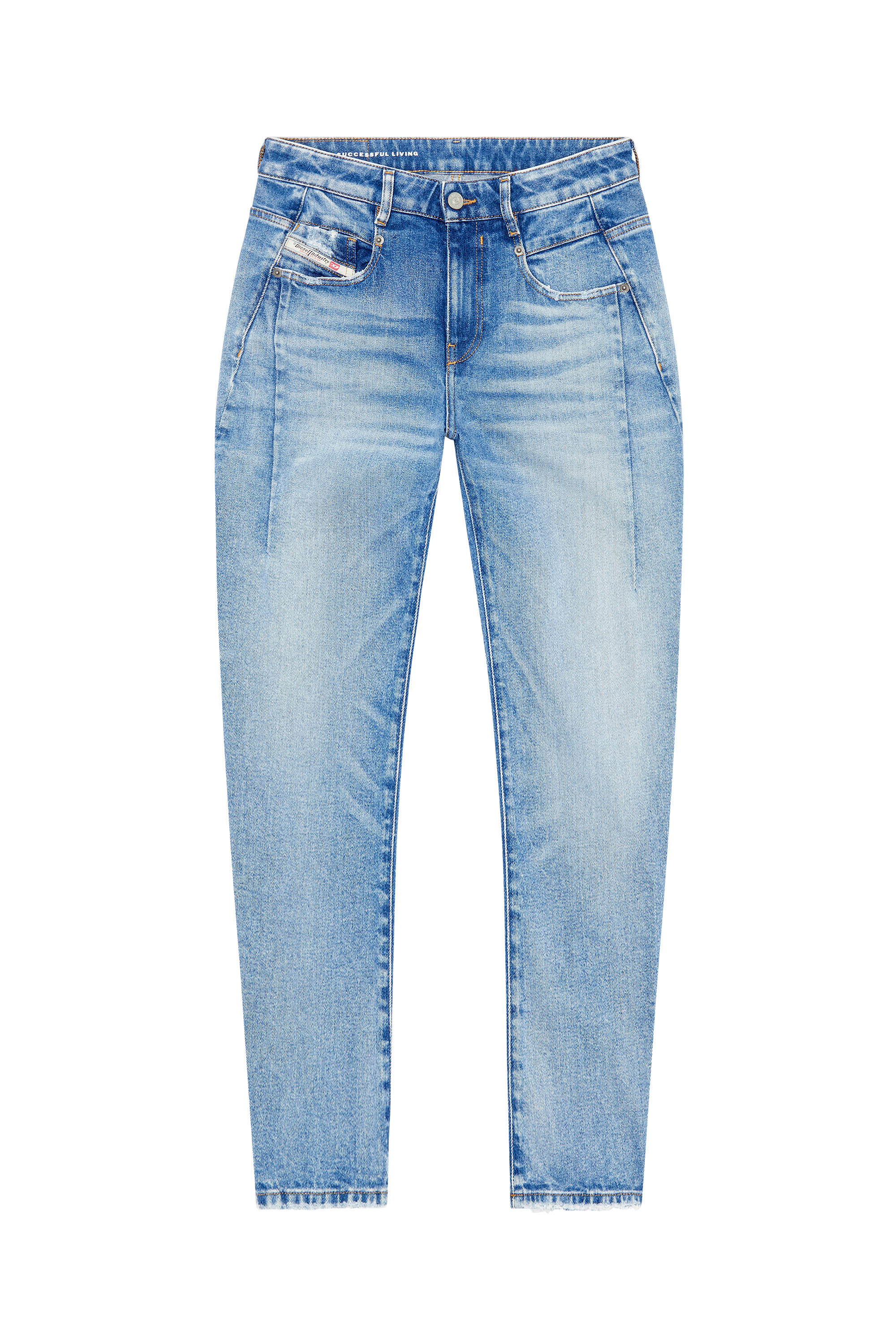 Diesel - Boyfriend Jeans Fayza 09G24, Woman's Boyfriend Jeans - Fayza in Light Blue - 3