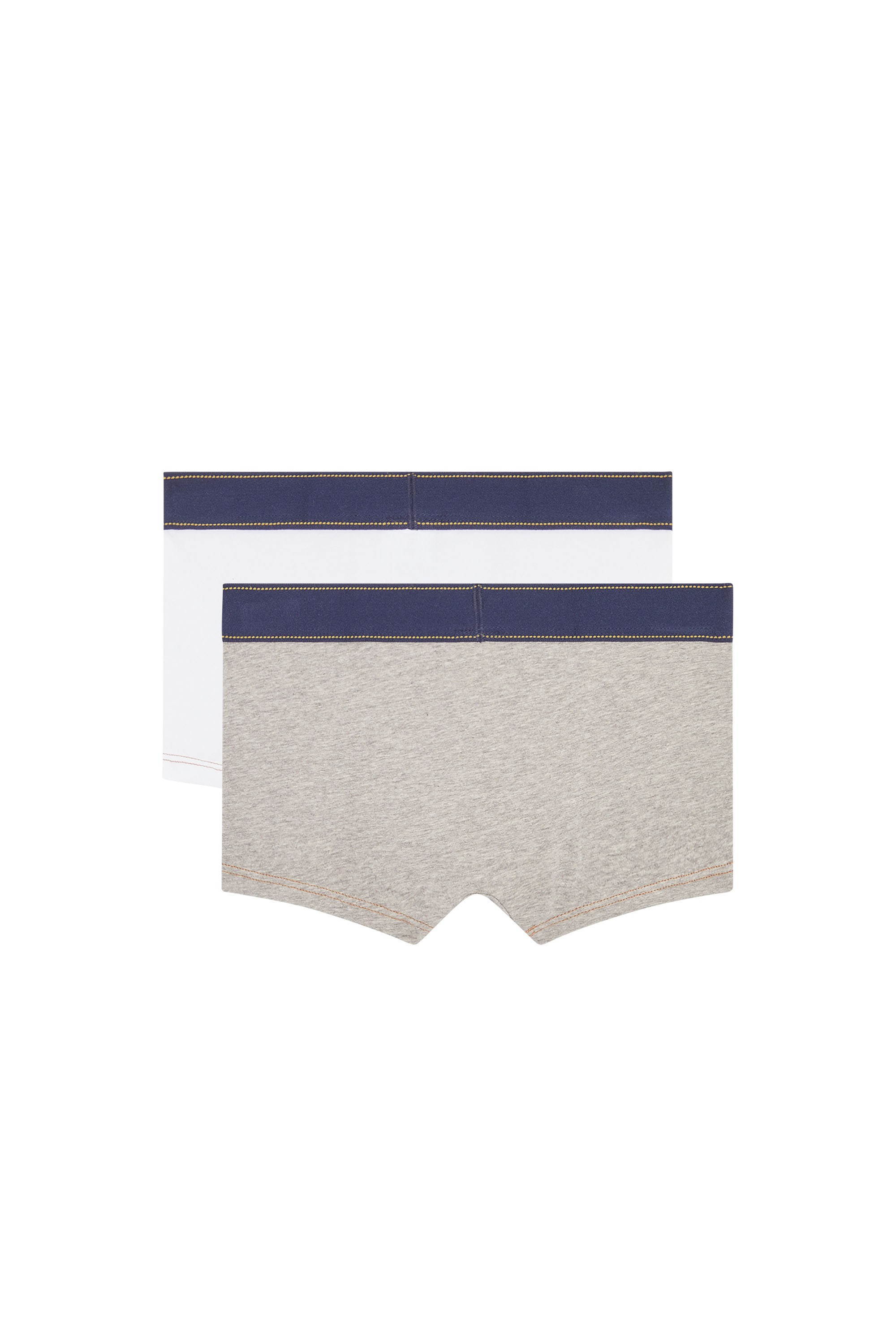 Diesel - UM-UDARBIPACK-DEN, Man's Two-pack of boxer briefs in Grey/White - 2