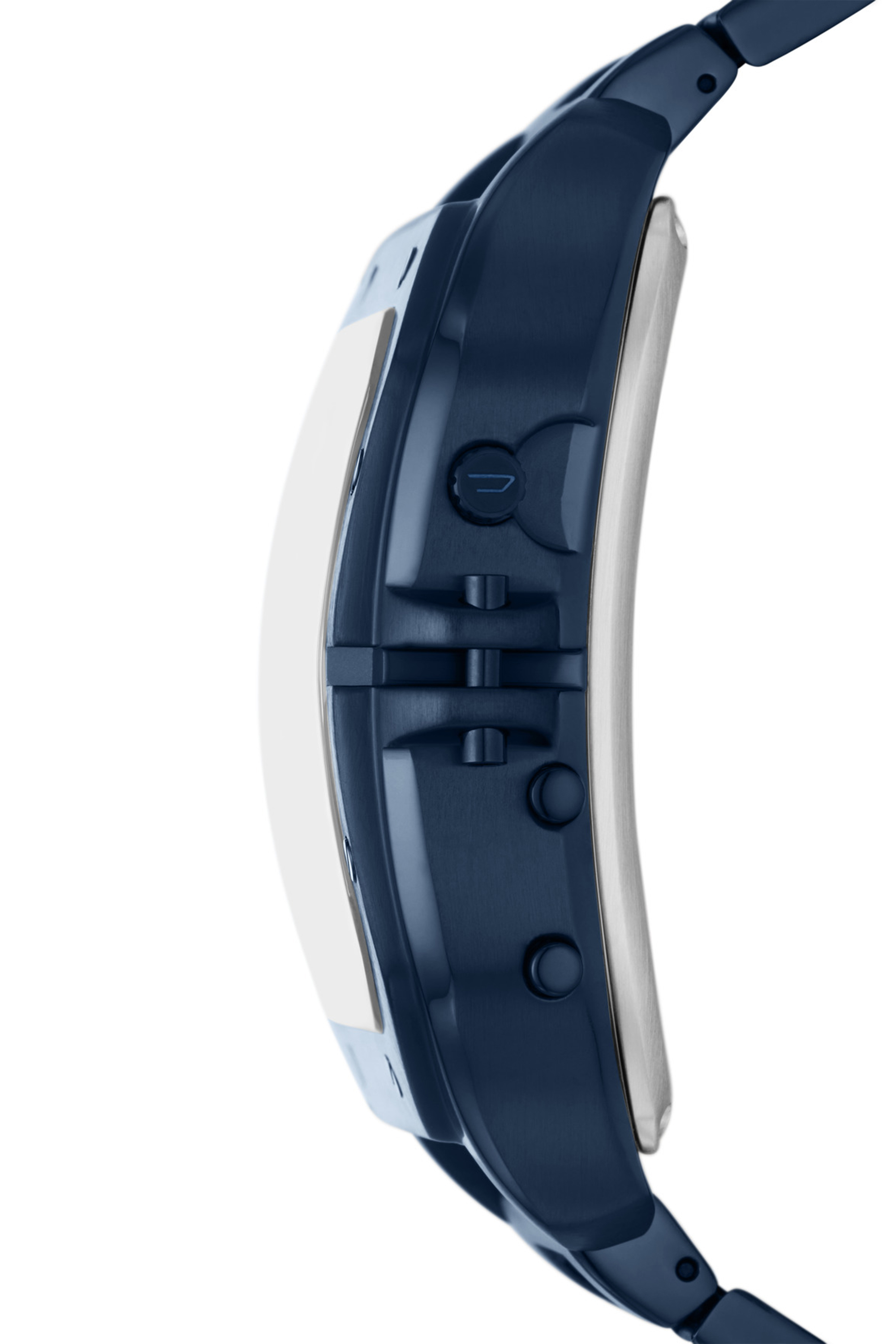 Diesel - DZ7464, Man's Clasher digital blue-tone stainless steel watch in Blue - 3