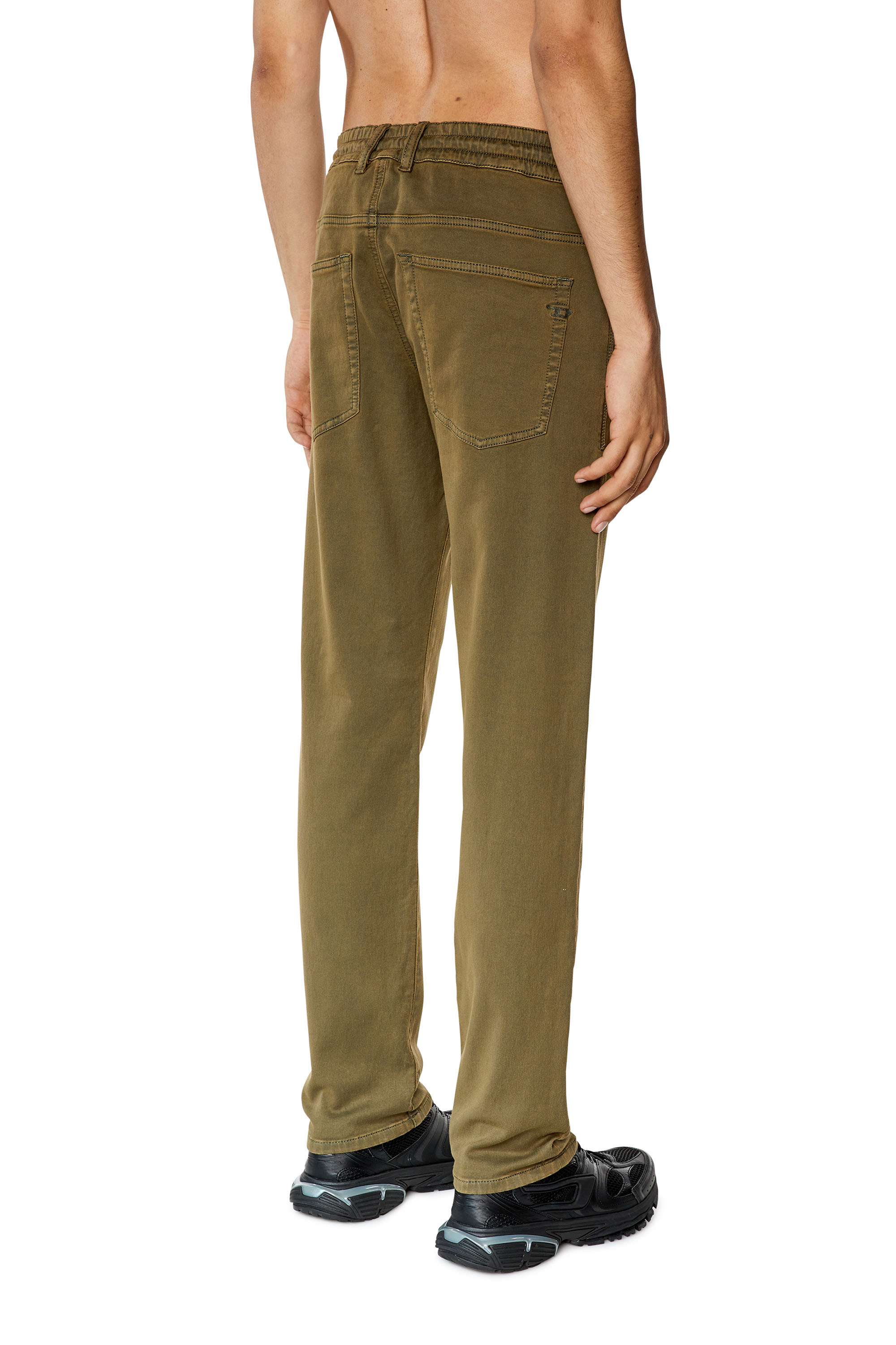 Diesel - Tapered 2030 D-Krooley Joggjeans® 068DY, Man's Tapered 2030 D-Krooley Joggjeans® in Green - 4