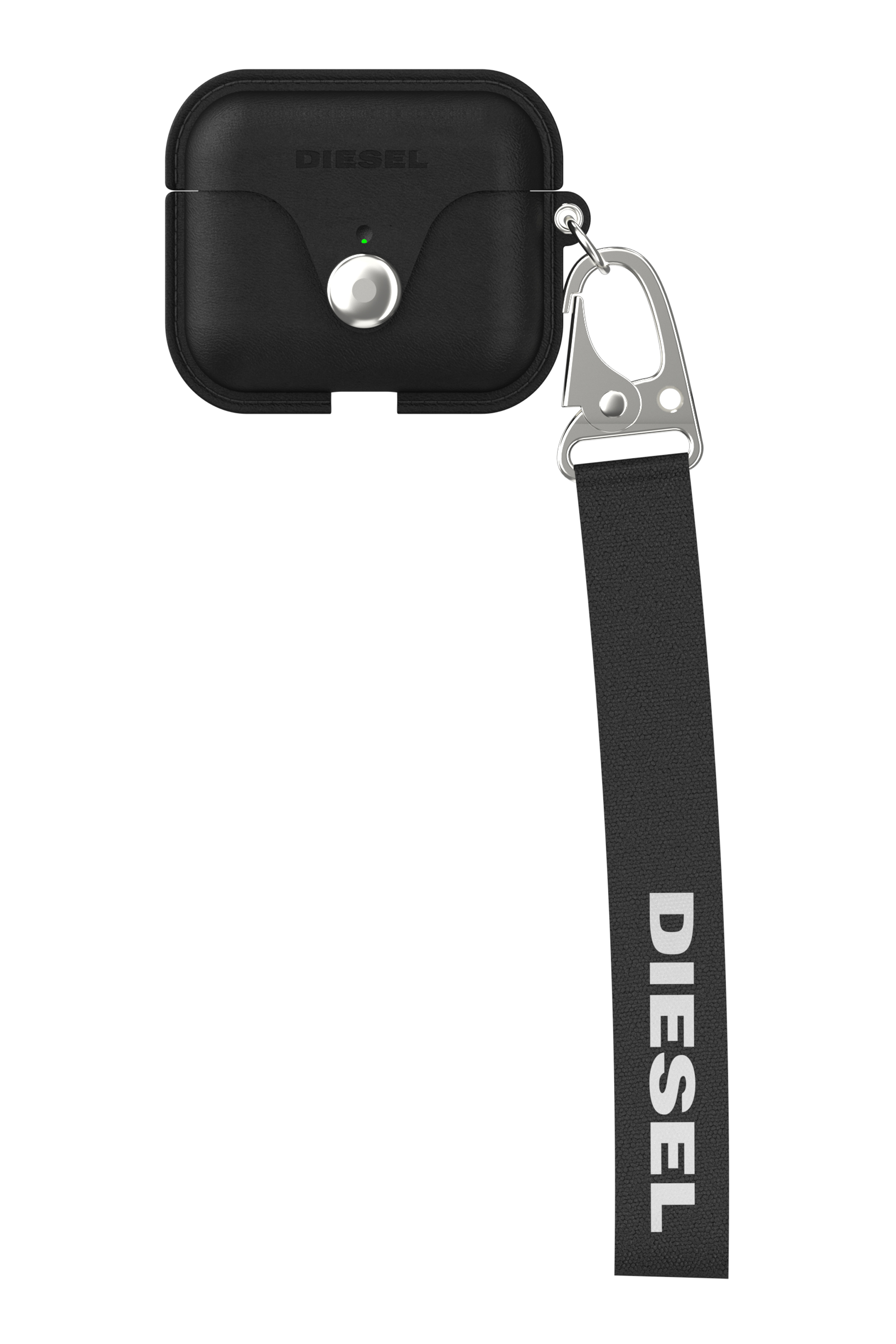Diesel - 50082 AIRPOD CASE, Unisex's Airpod case leather for AirPods 3 in Black - 2