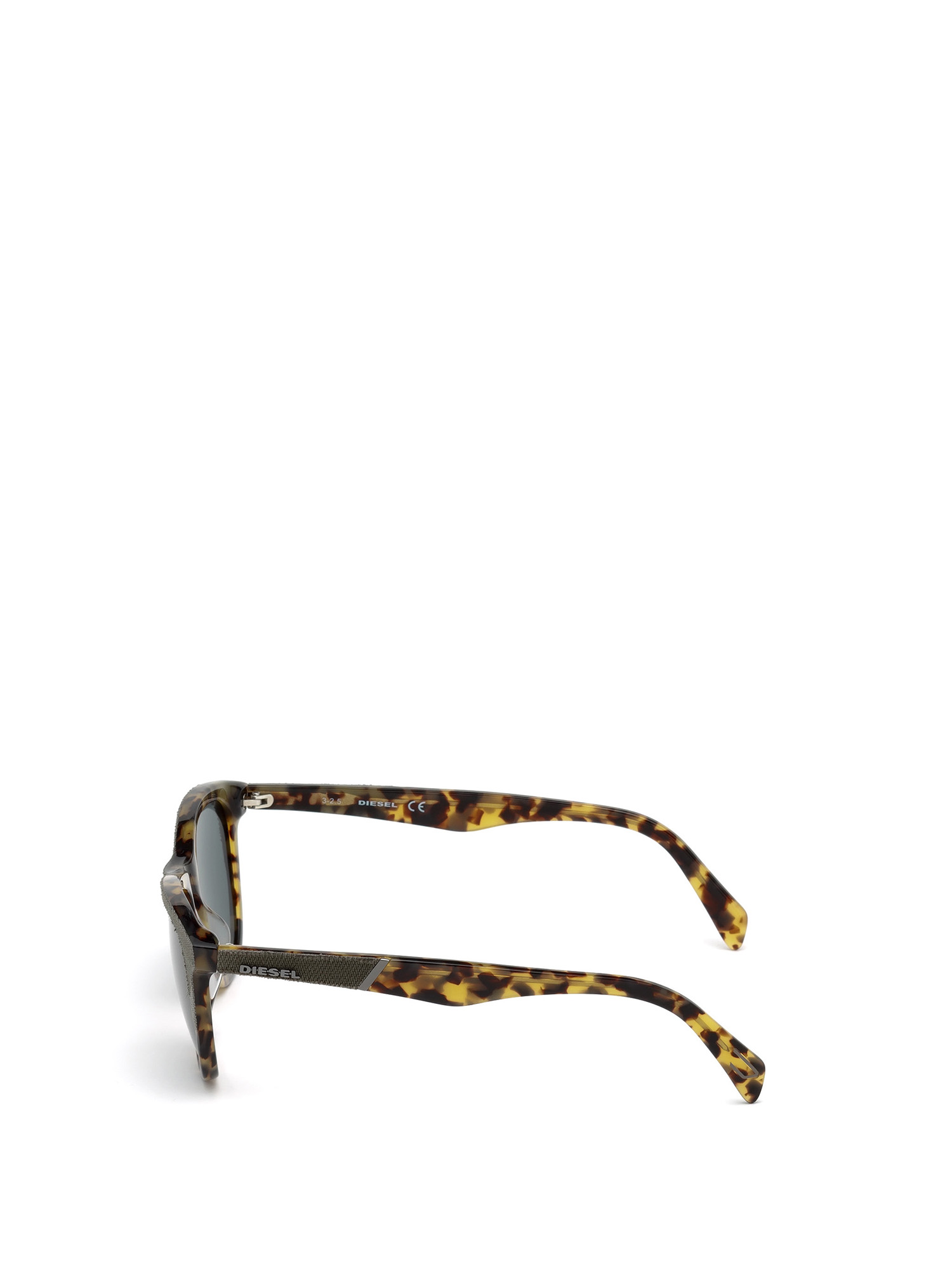 Diesel - DM0192, Unisex's Eyewear with denim frame front and detail in Brown - 4