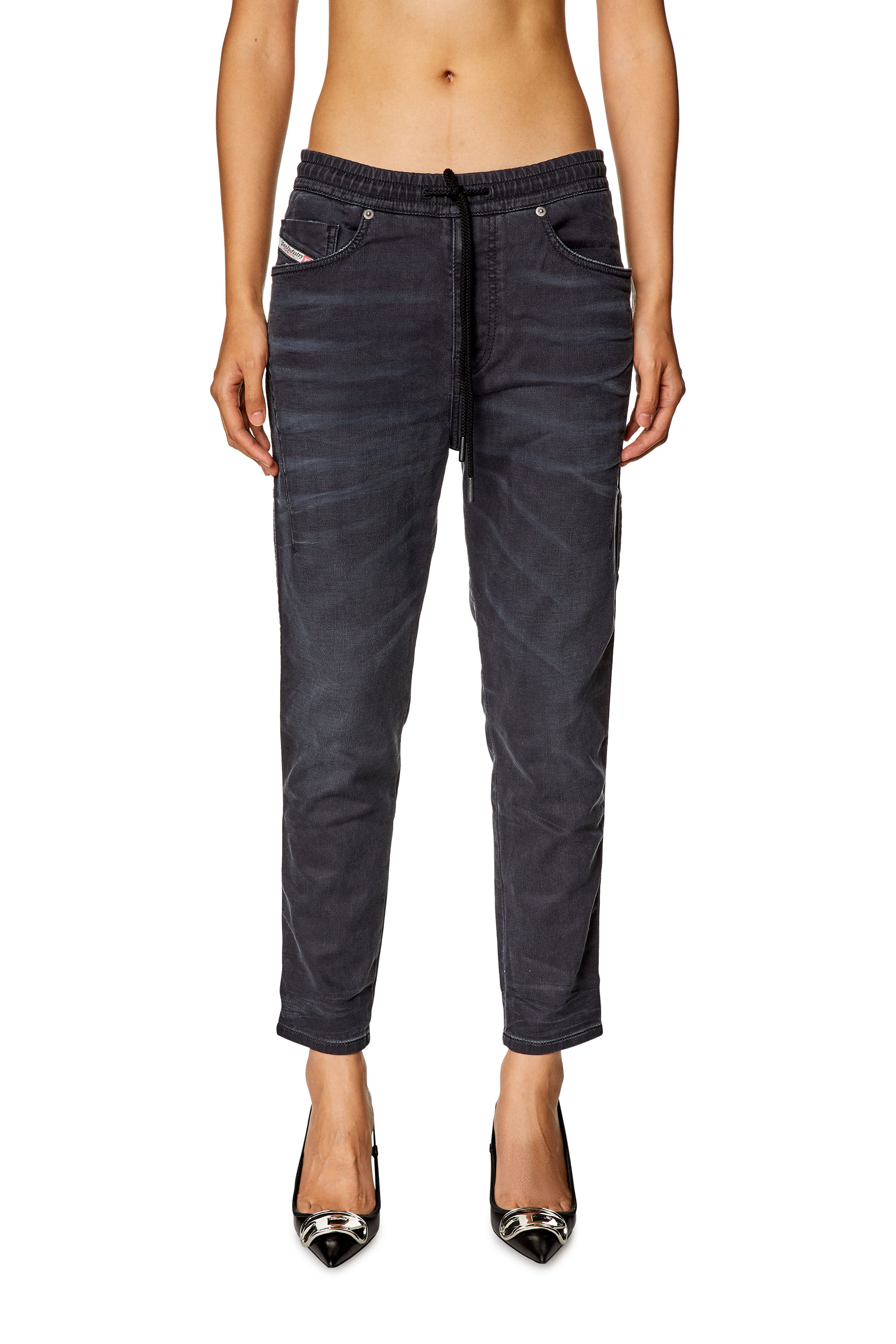 Diesel - Woman's Regular 2041 D-Fayza Joggjeans® 068HQ, Black/Dark grey - 1