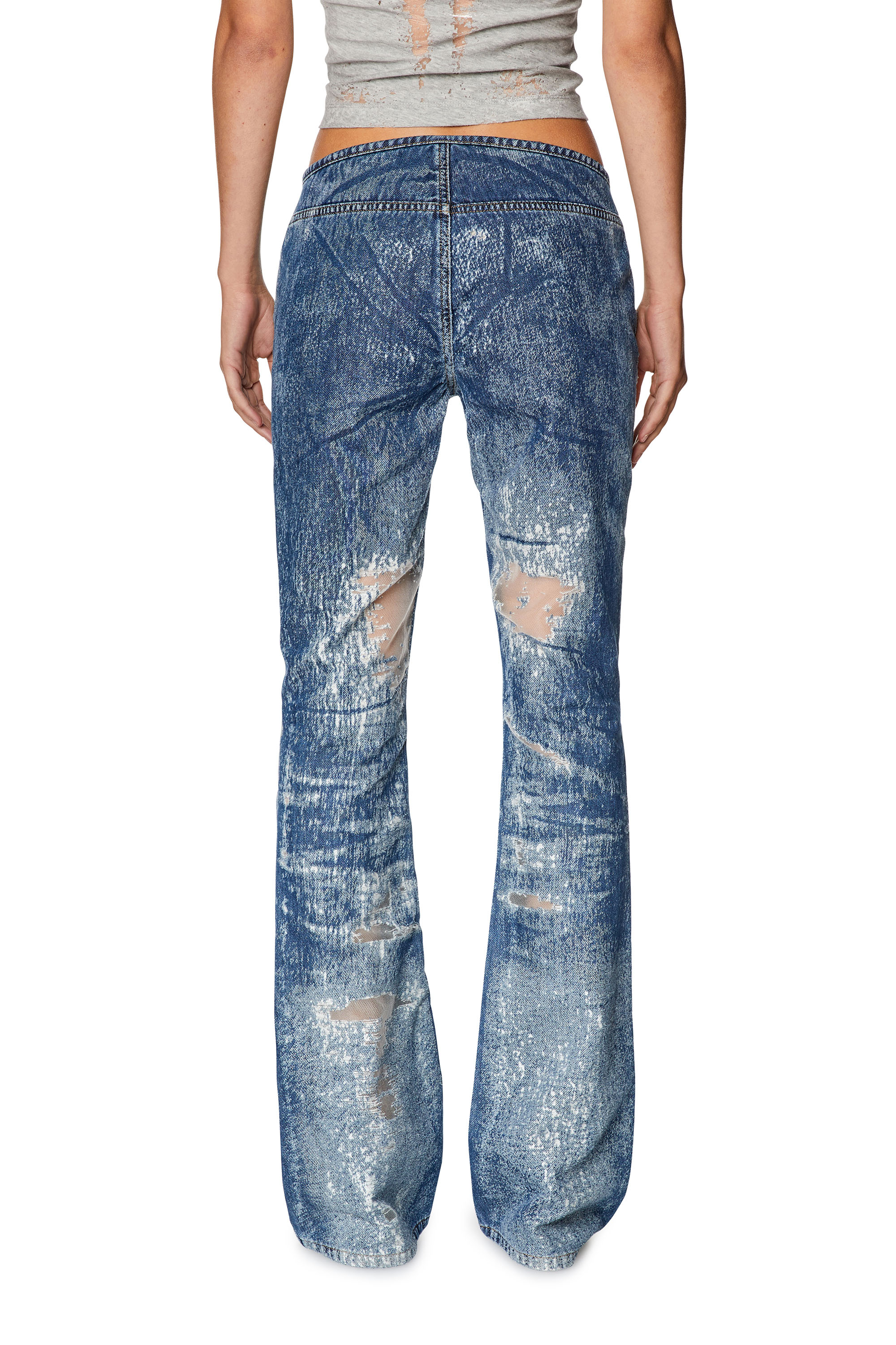 Diesel - Woman's Bootcut and Flare Jeans D-Shark 068JH, Medium blue - 4