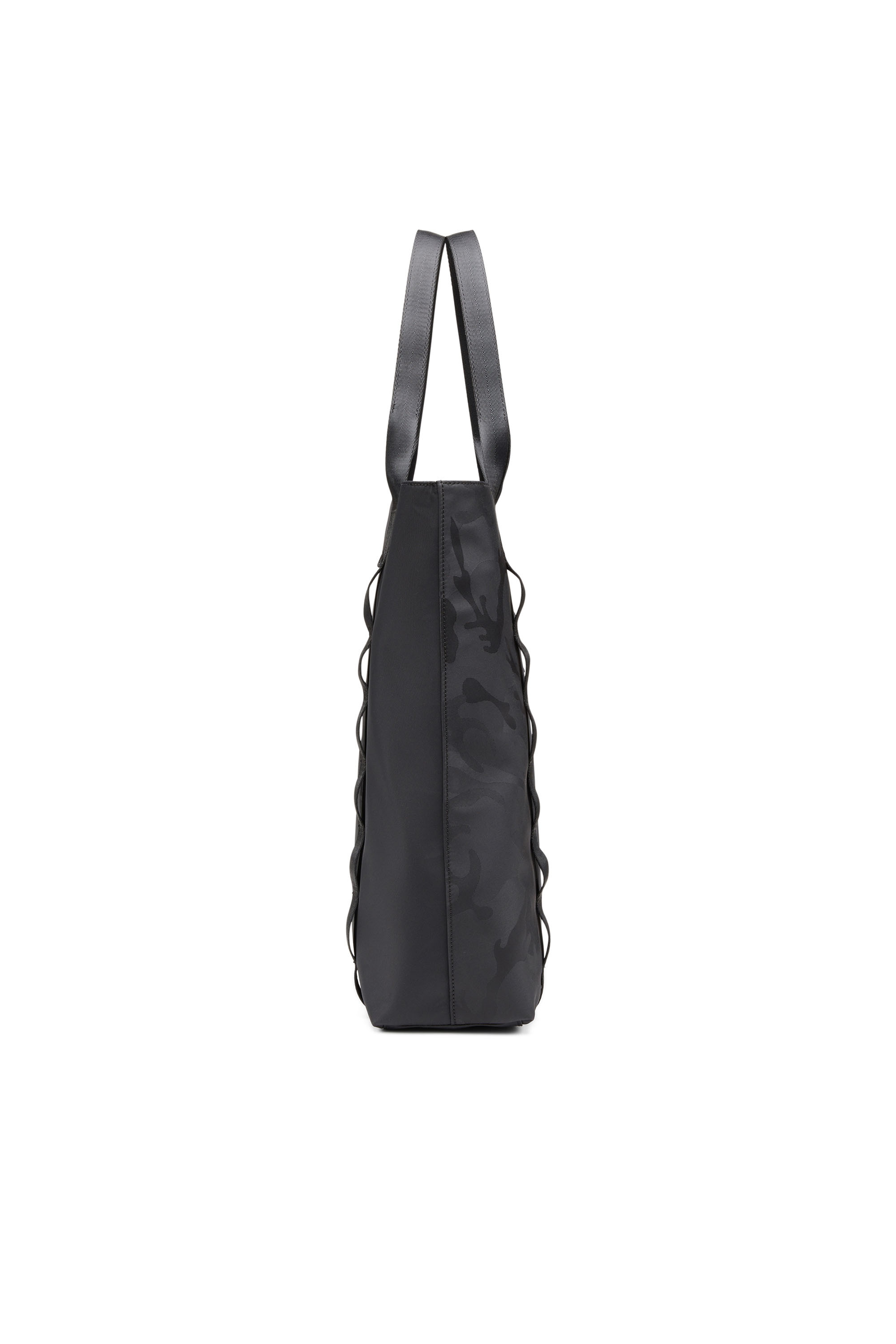 Diesel - DSRT TOTE, Man's Dsrt-Utility tote in printed nylon in Black - 3