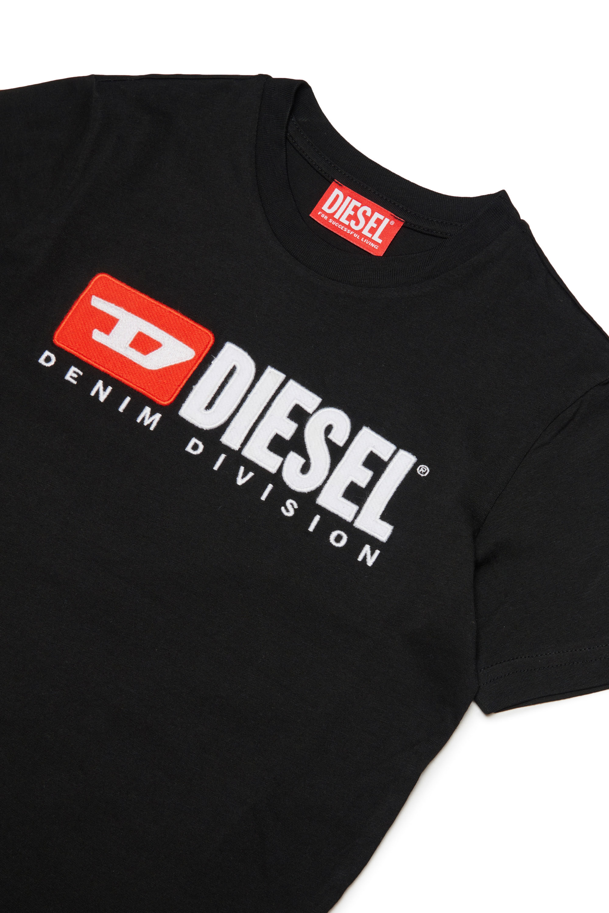 Diesel - TDIEGODIVE, Unisex's T-shirt with Diesel patches in Black - 3
