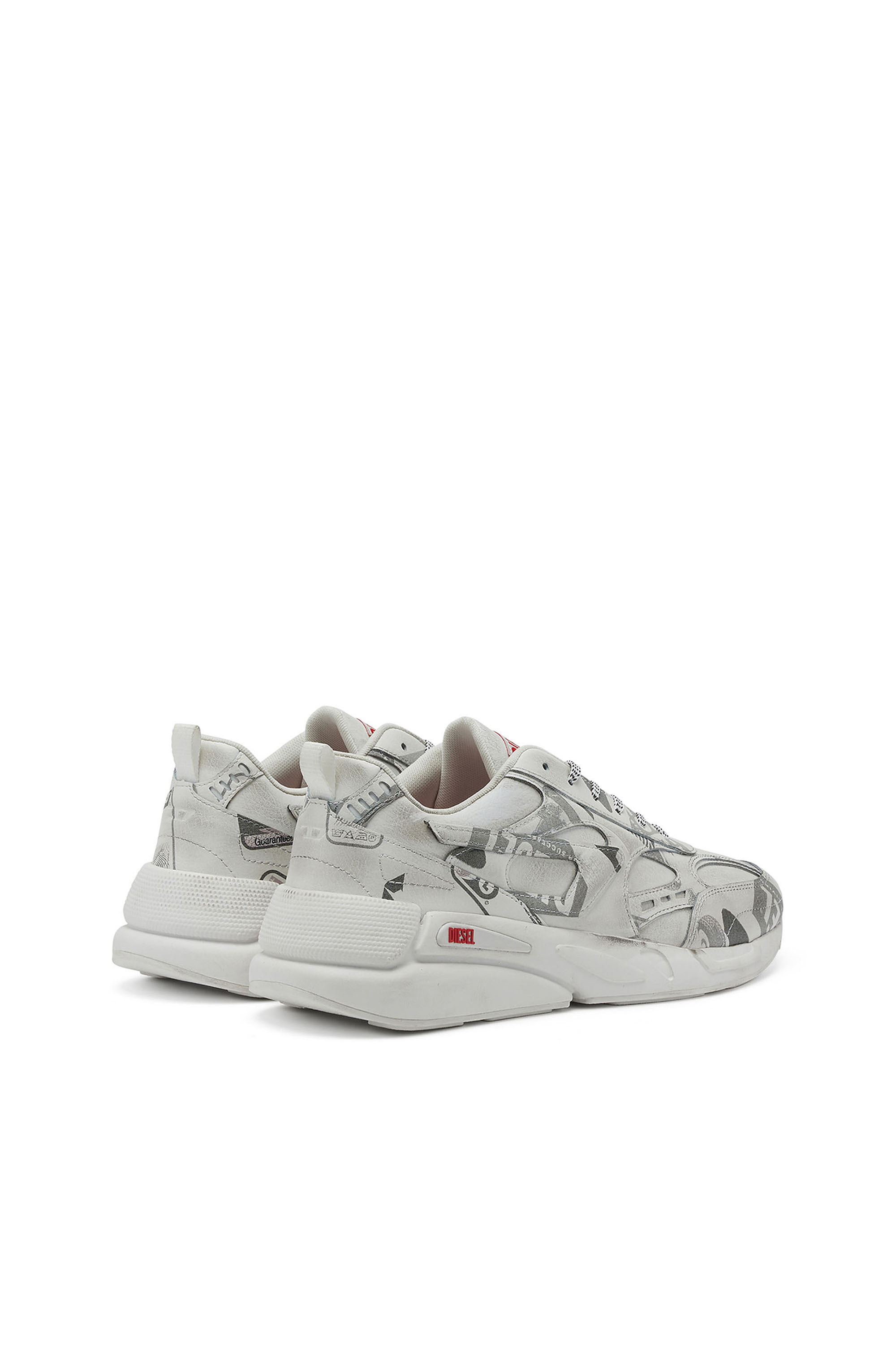 Diesel - S-SERENDIPITY SPORT, Man's S-Serendipity-Leather sneakers with graphic overlays in White - 3