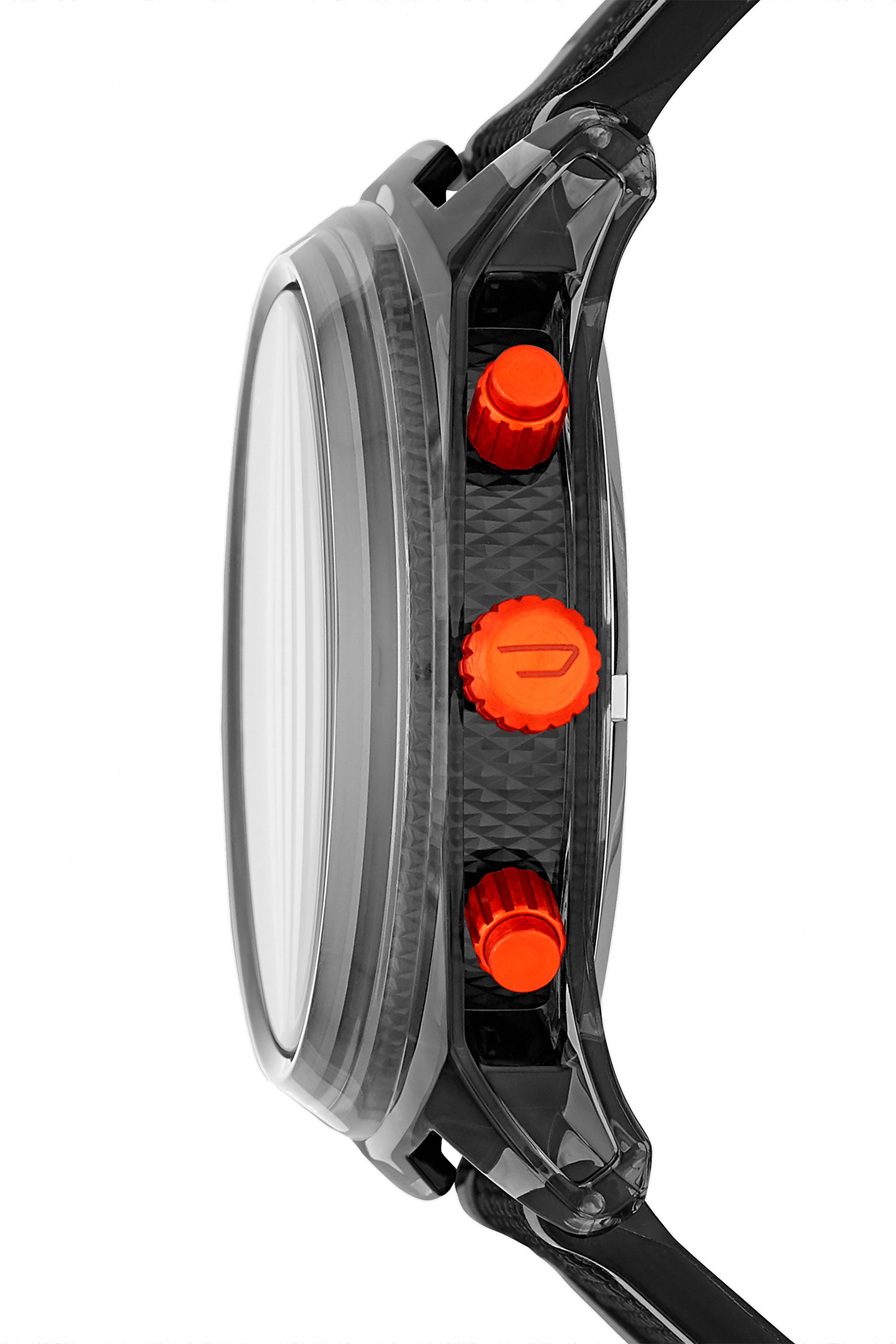 Diesel - DZ4509, Man's Chronograph two-tone polyurethane watch in Black - 2