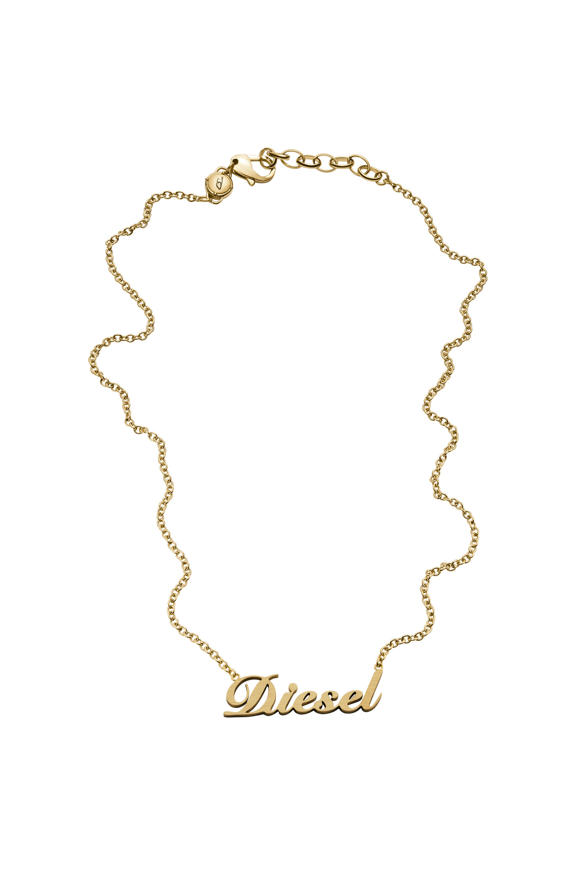 Diesel - DX1372, Unisex's Gold Stainless Steel Chain Necklace in Gold - 2