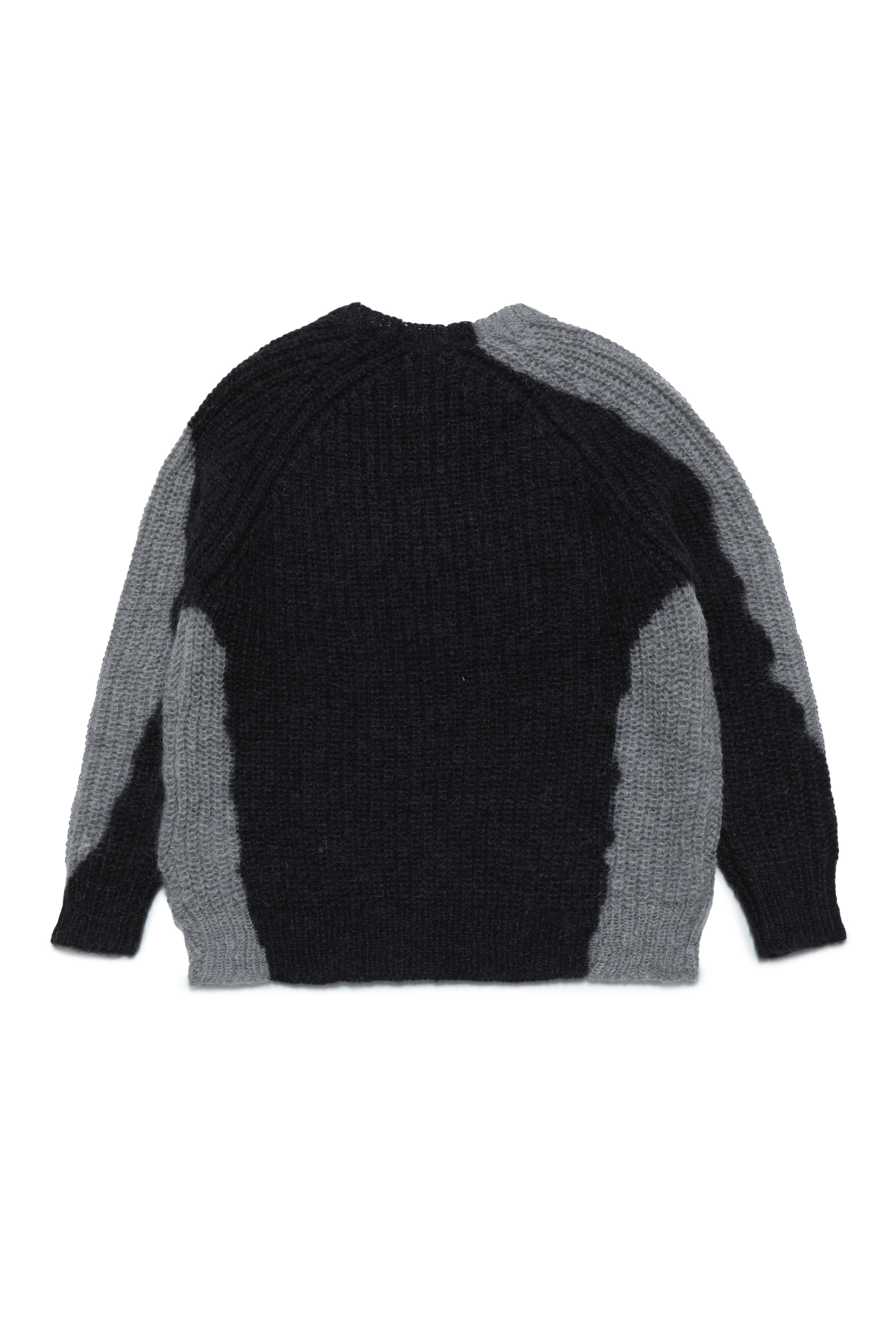 Diesel - KOSIMO OVER, Unisex's Faded jumper in wool and mohair blend in Black - 2
