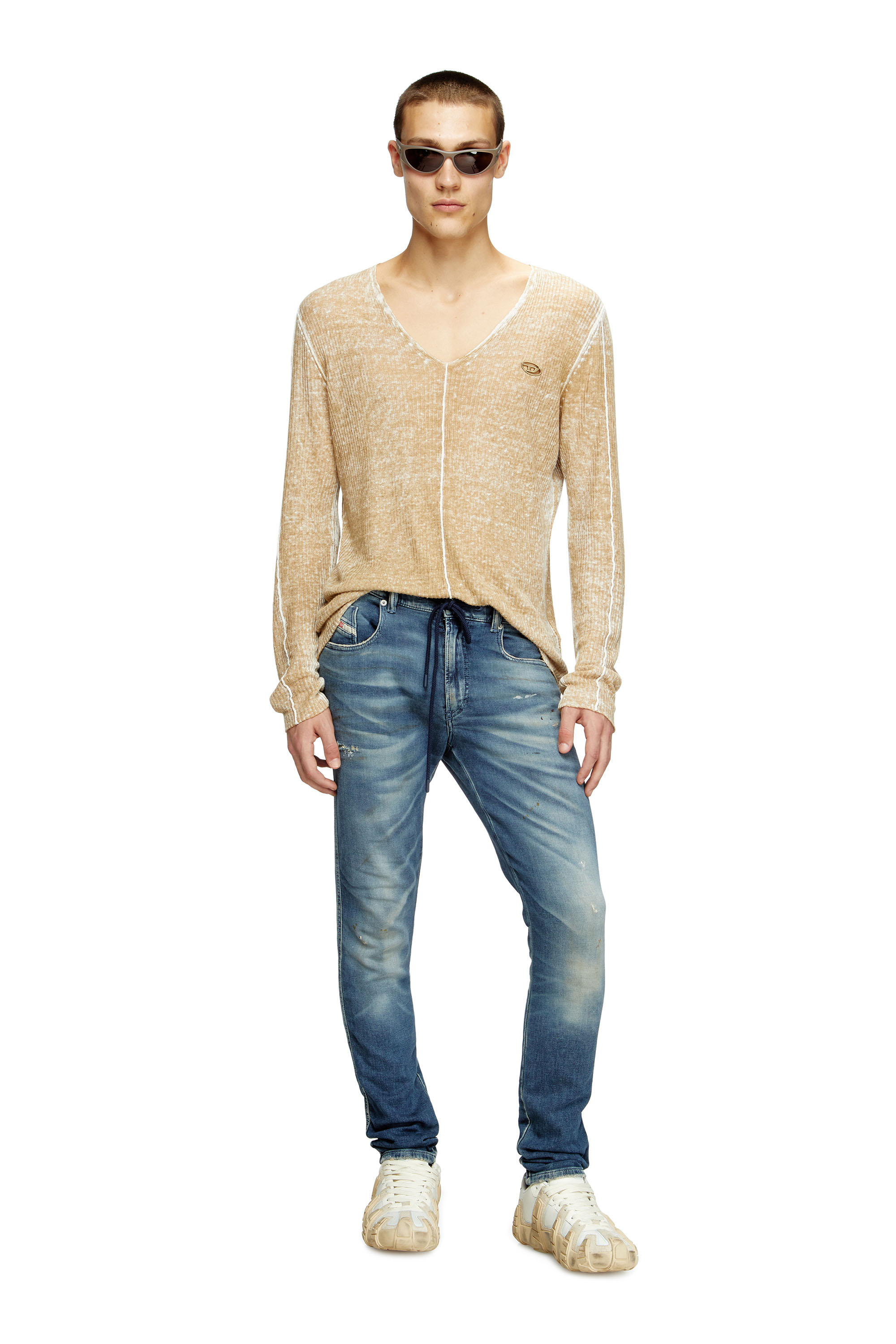 Diesel - Man's Slim 2060 D-Strukt Joggjeans® 068RY, Dark Blue - 2
