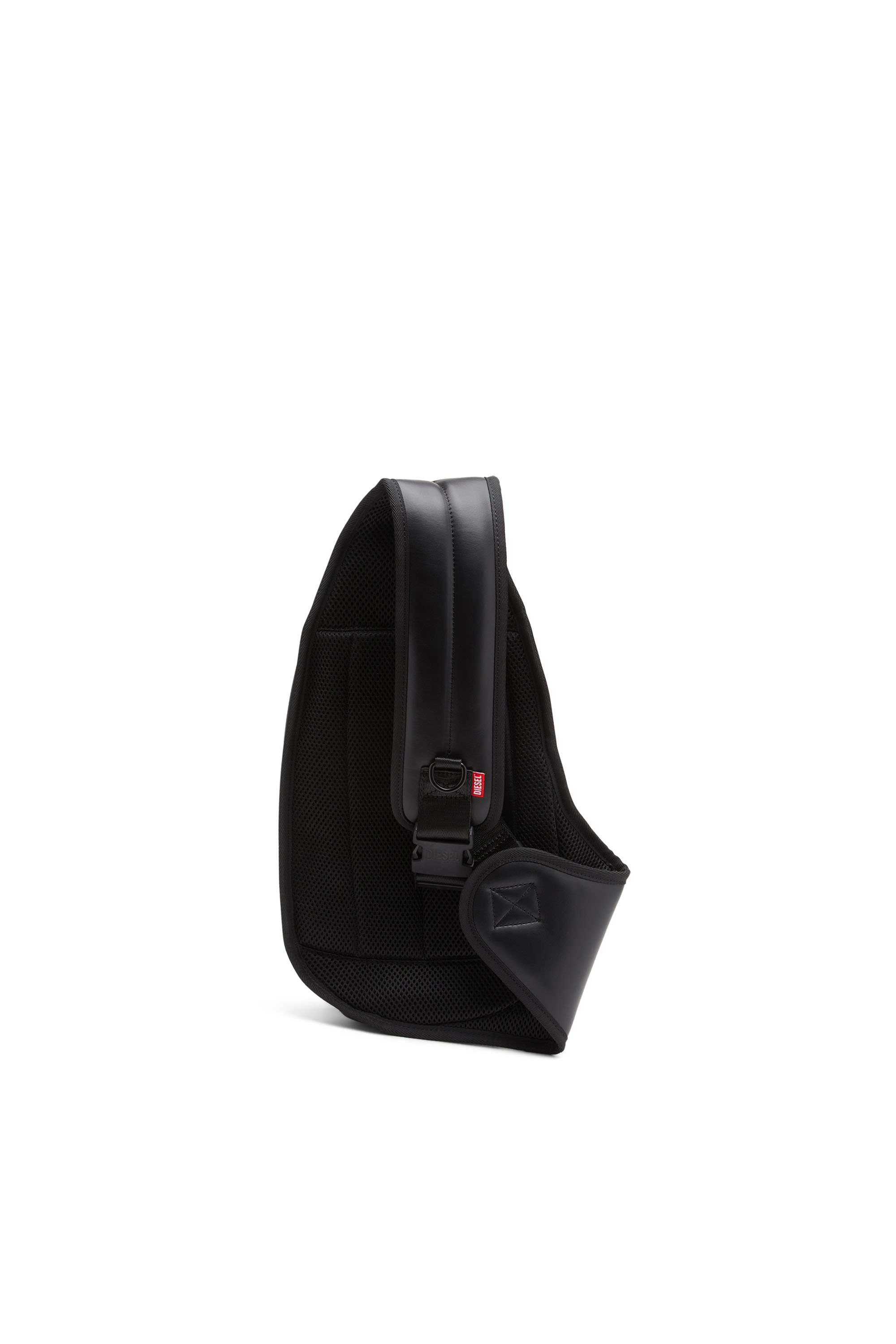 Diesel - 1DR-POD SLING BAG, Man's 1DR-Pod Sling Bag - One-shoulder backpack in leather in Black - 2