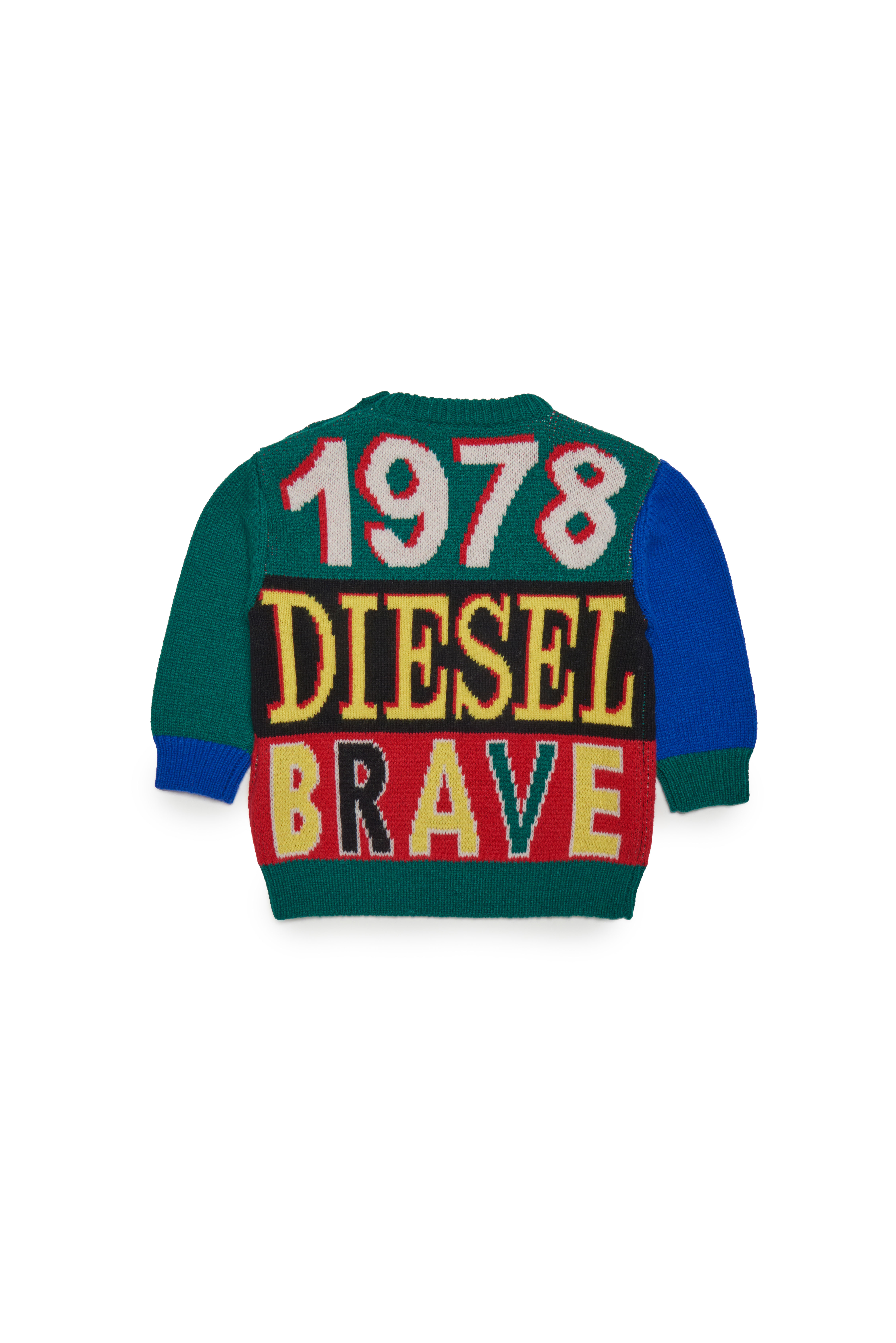 Diesel - KEYWOB, Unisex's Colour-block jumper with maxi logo in Multicolor - 2