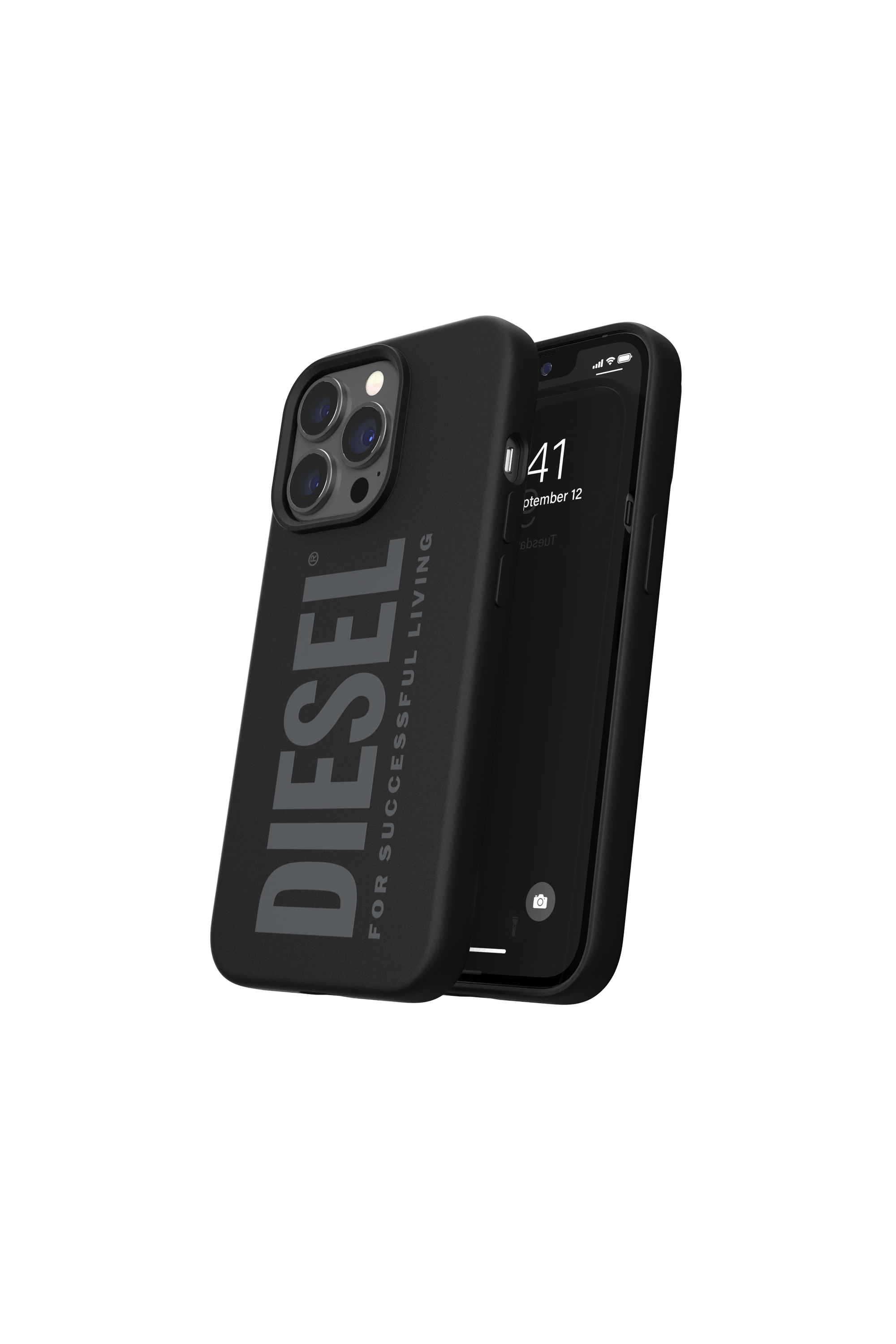 Diesel - 47163 SILICONE CASE, Unisex's Silicone case for iPhone 13/13Pro in Black - 3