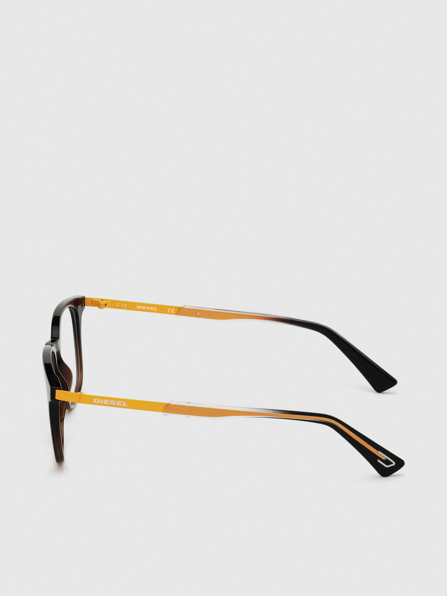 Diesel - DL5349, Unisex's Unisex eyewear with a square silhouette in Black/Yellow - 4