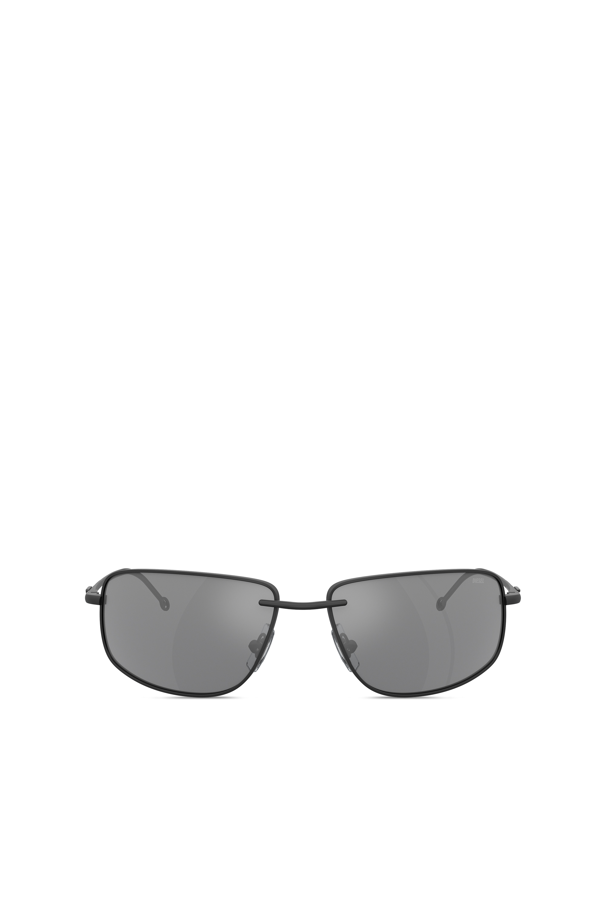 Diesel - 0DL1005, Unisex's Racer shape sunglasses in metal in Black - 2