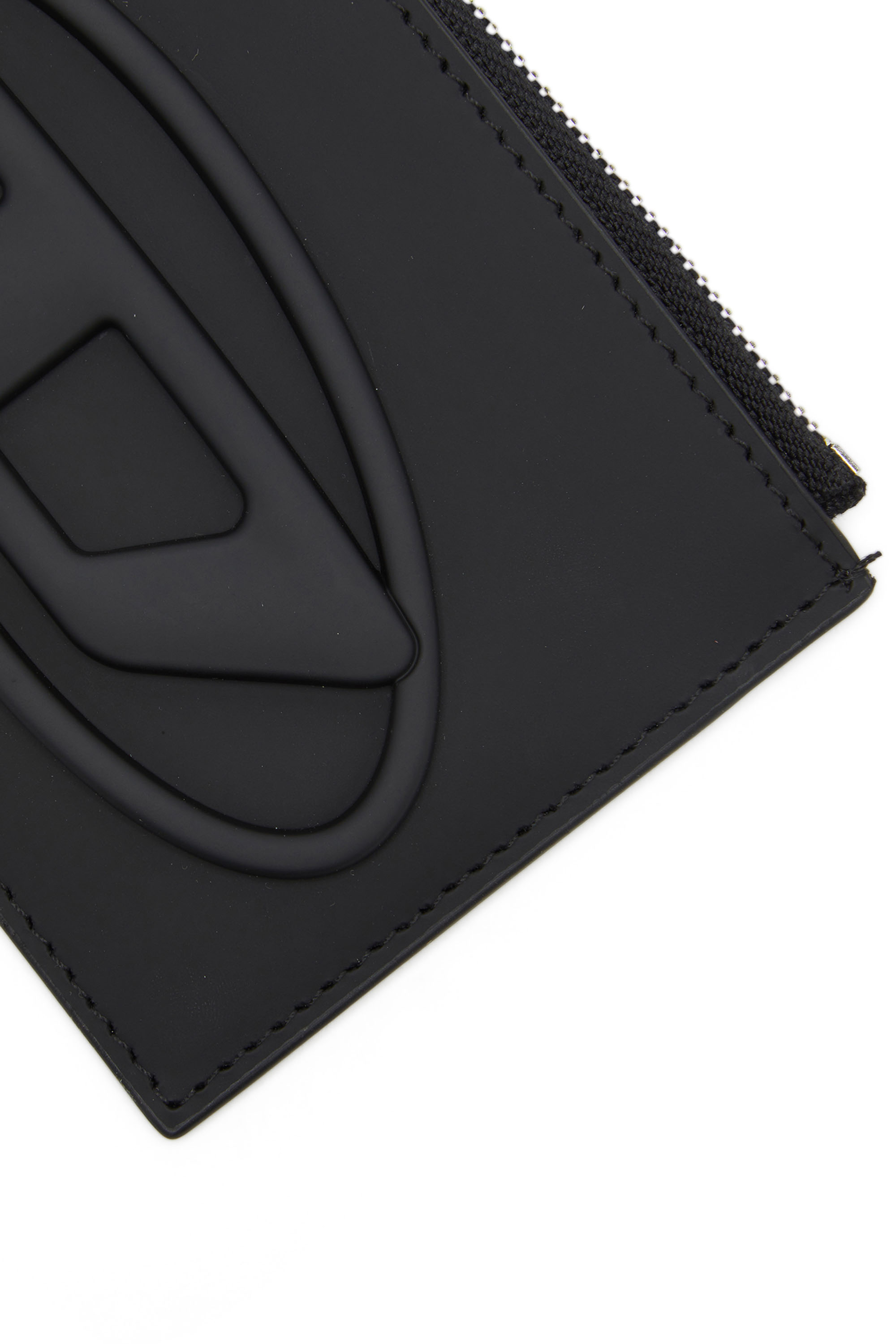 Diesel - 1DR CARD HOLDER I, Woman's Card holder in matte leather in Black - 4