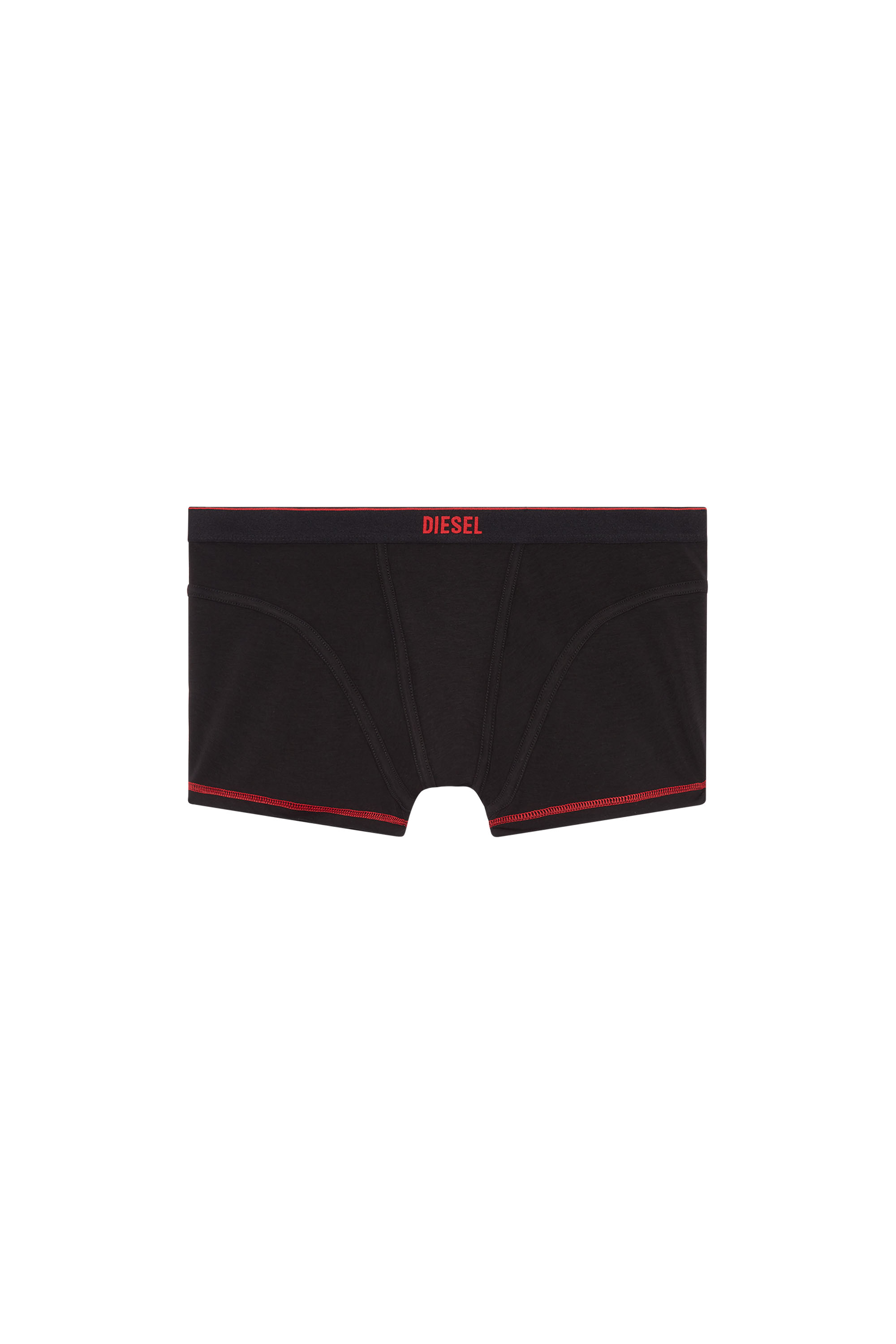 Diesel - UFPN-MYALLY, Woman's Boxer briefs with diagonal binding in Black - 1