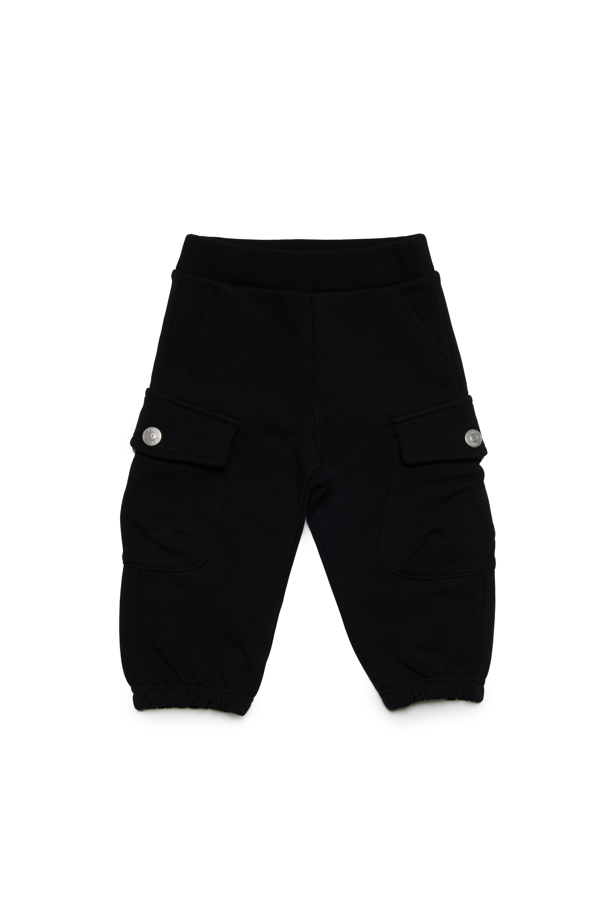 Diesel - PBLOB, Man's Cotton cargo sweatpants in Black - 1