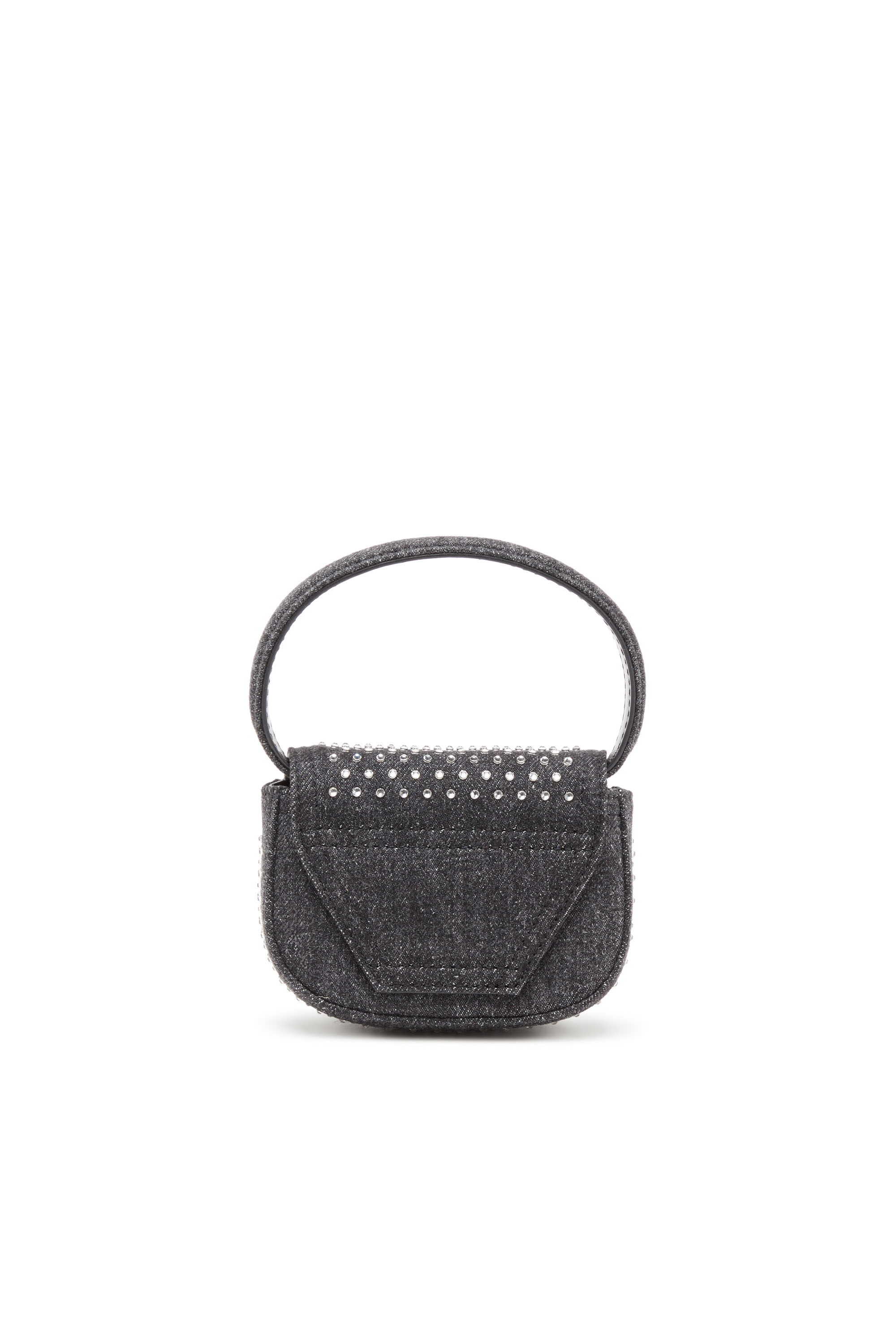 Diesel - 1DR XS, Woman's 1DR Xs-Iconic mini bag in denim and crystals in Black - 2
