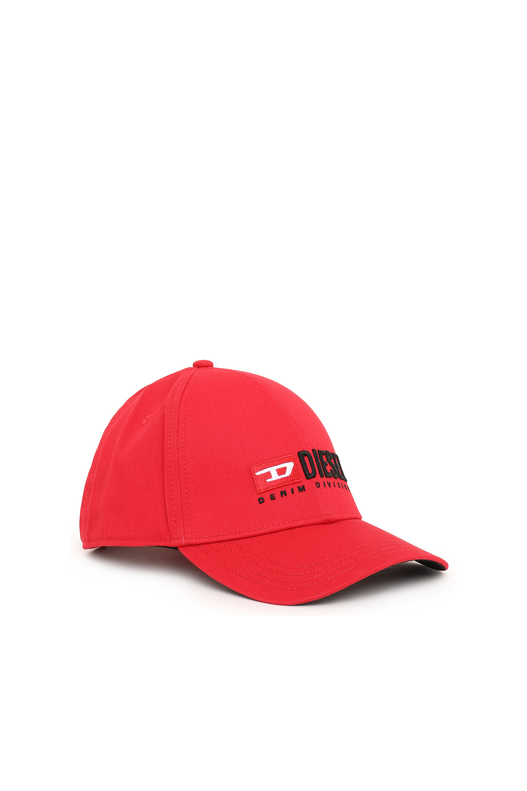 Diesel - CORRY-DIV, Unisex's Baseball cap with Denim Division logo in Red - 1