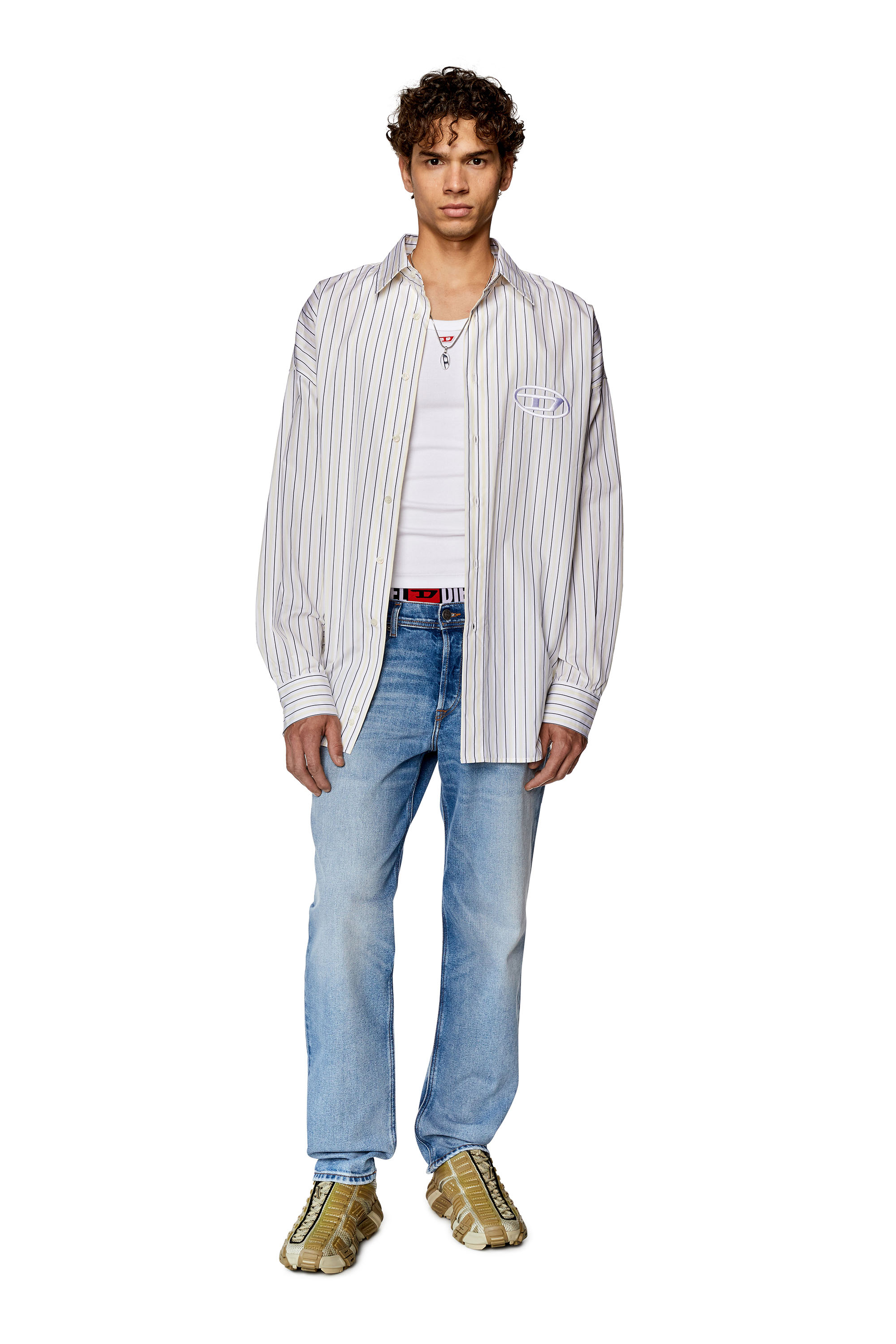 Diesel - Man's Tapered Jeans 2023 D-Finitive 09G24, Light Blue - 2