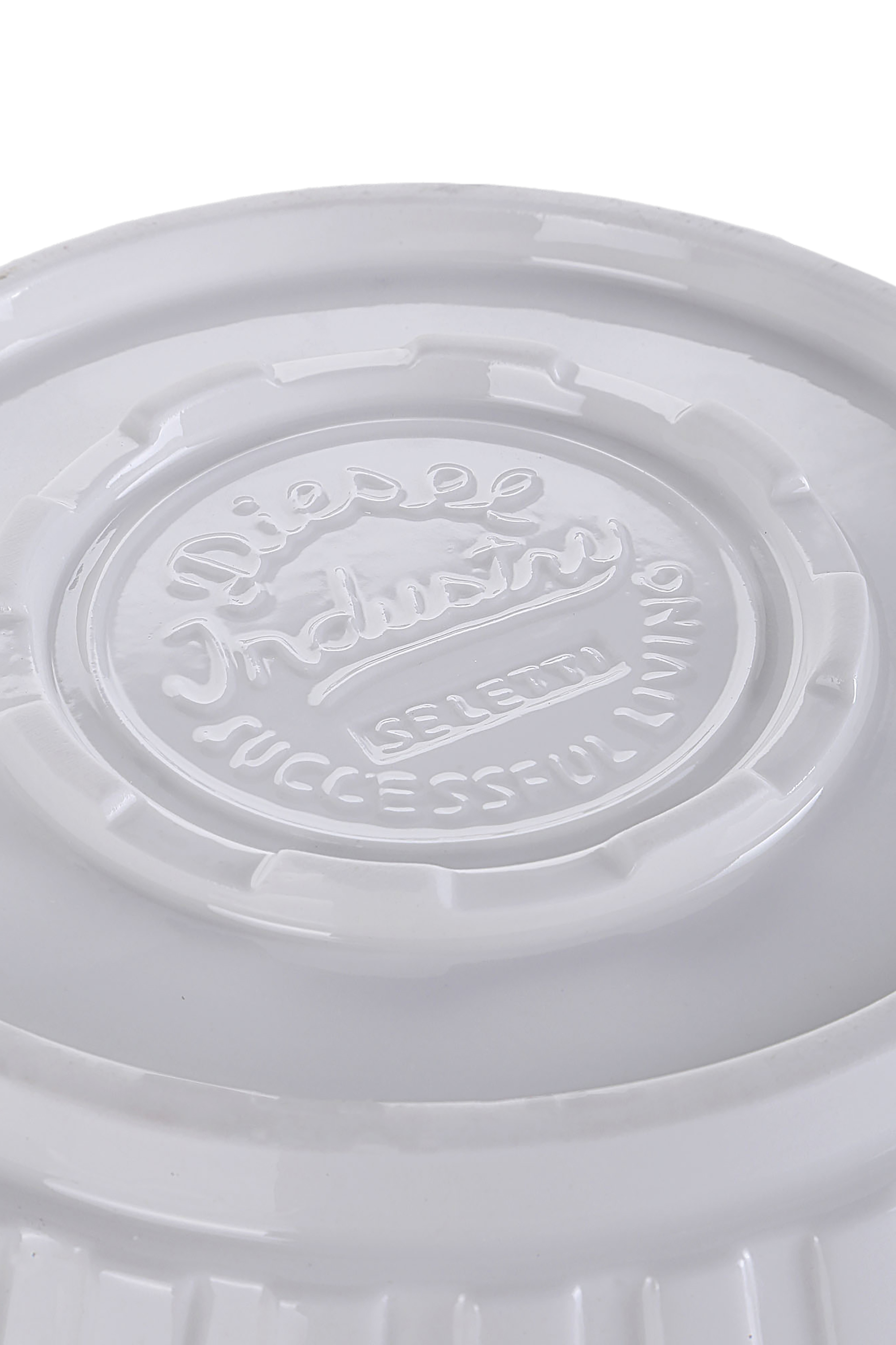 Diesel - 10916 MACHINE COLLEC, Unisex's Big porcelain salad bowl in White - 3