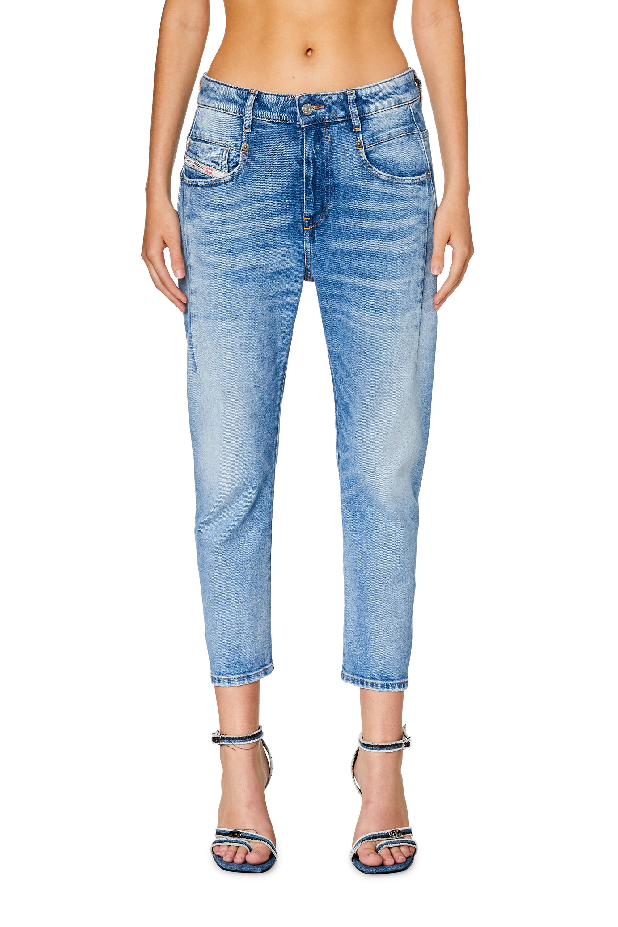 Diesel - Boyfriend Jeans Fayza 09G24, Woman's Boyfriend Jeans - Fayza in Light Blue - 1