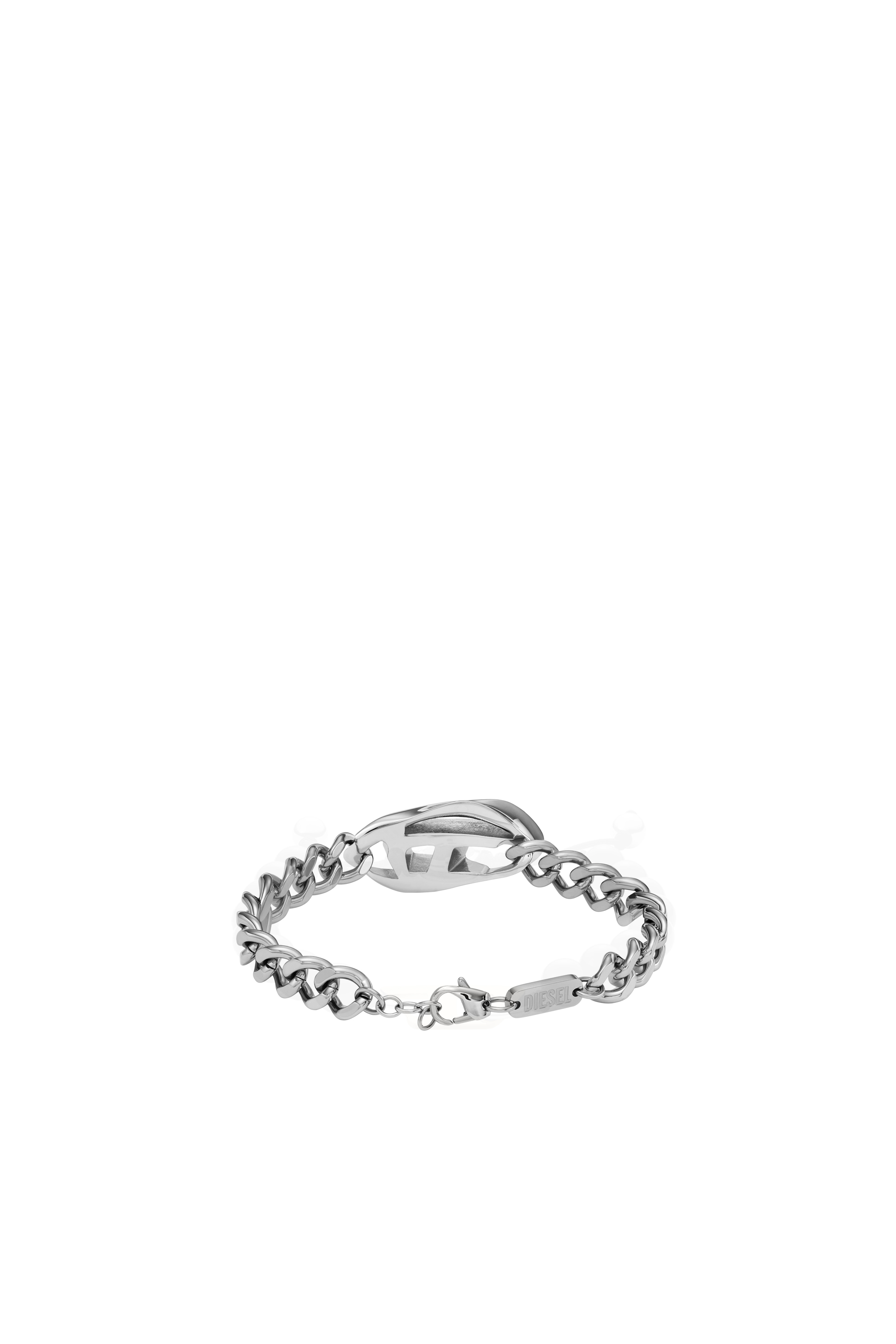 Diesel - DX1413, Unisex's Stainless Steel Chain Bracelet in Silver - 2