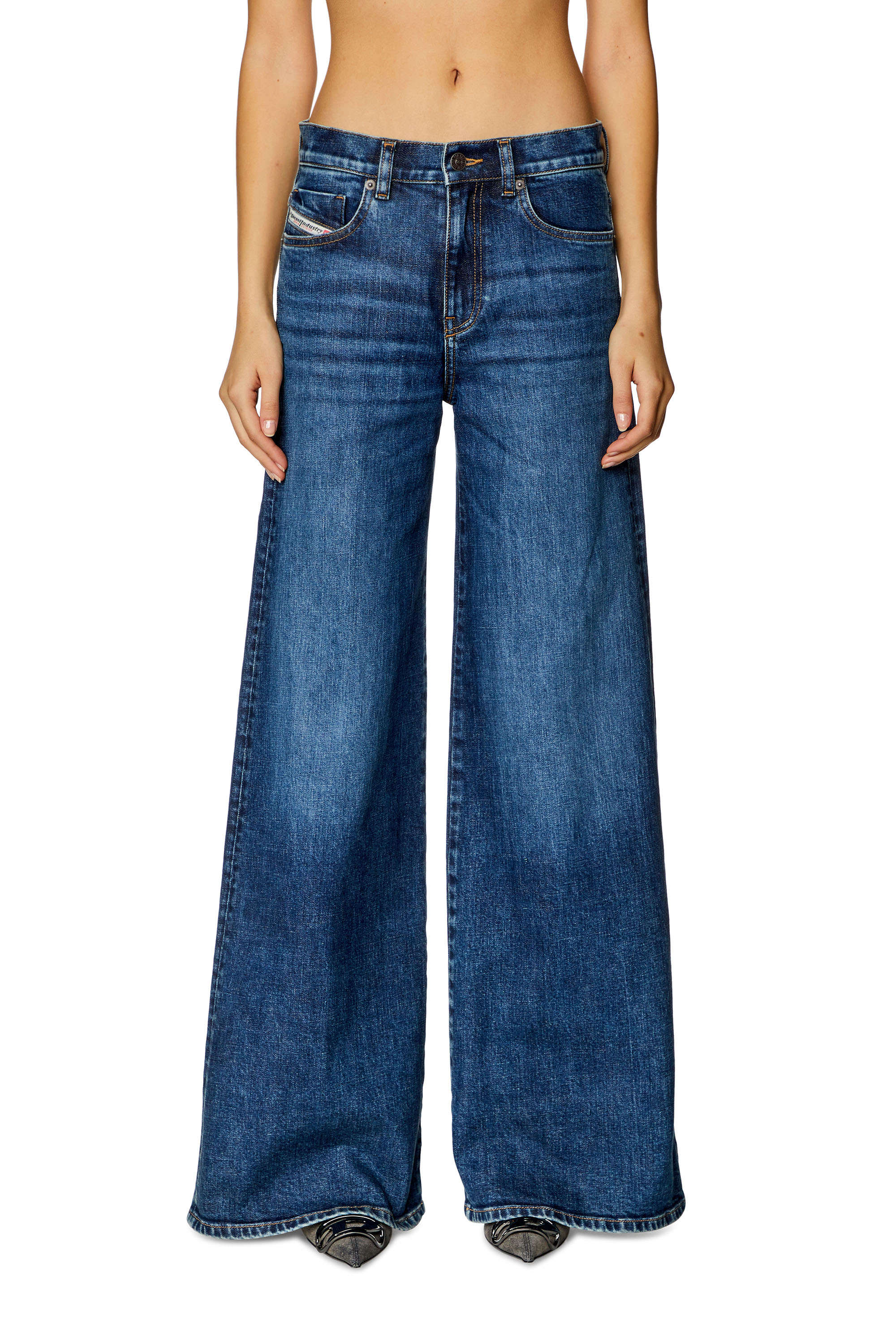 Diesel - Woman's Flare Jeans 1978 D-Akemi 0PFAZ, Dark Blue - 1
